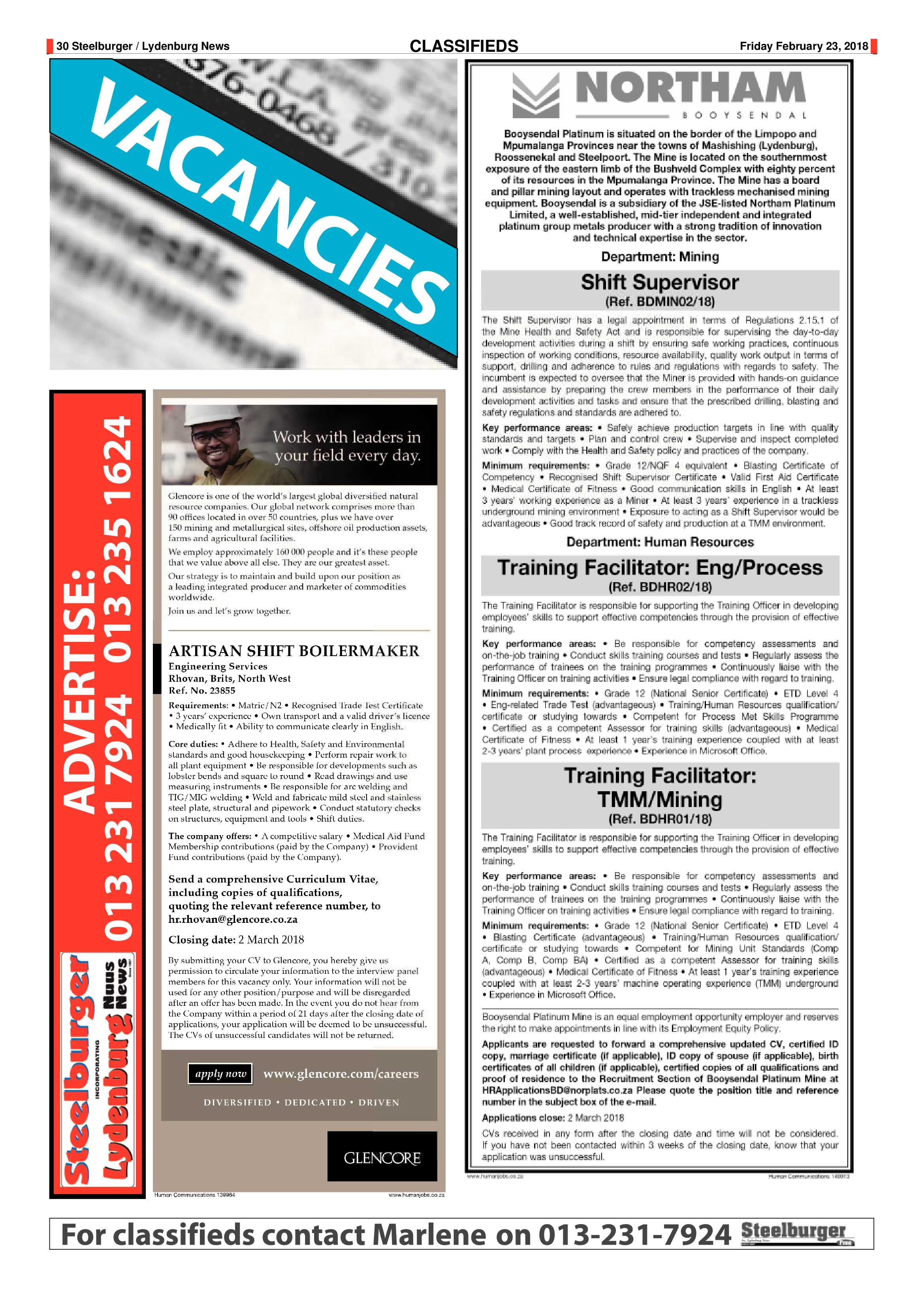 Steelburger News 23 February 2018 page 30