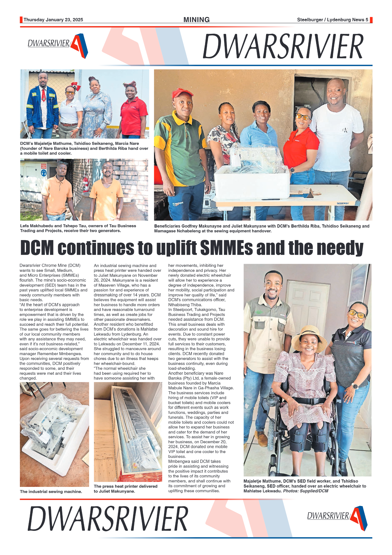 Steelburger News 23 November 2025 page 5