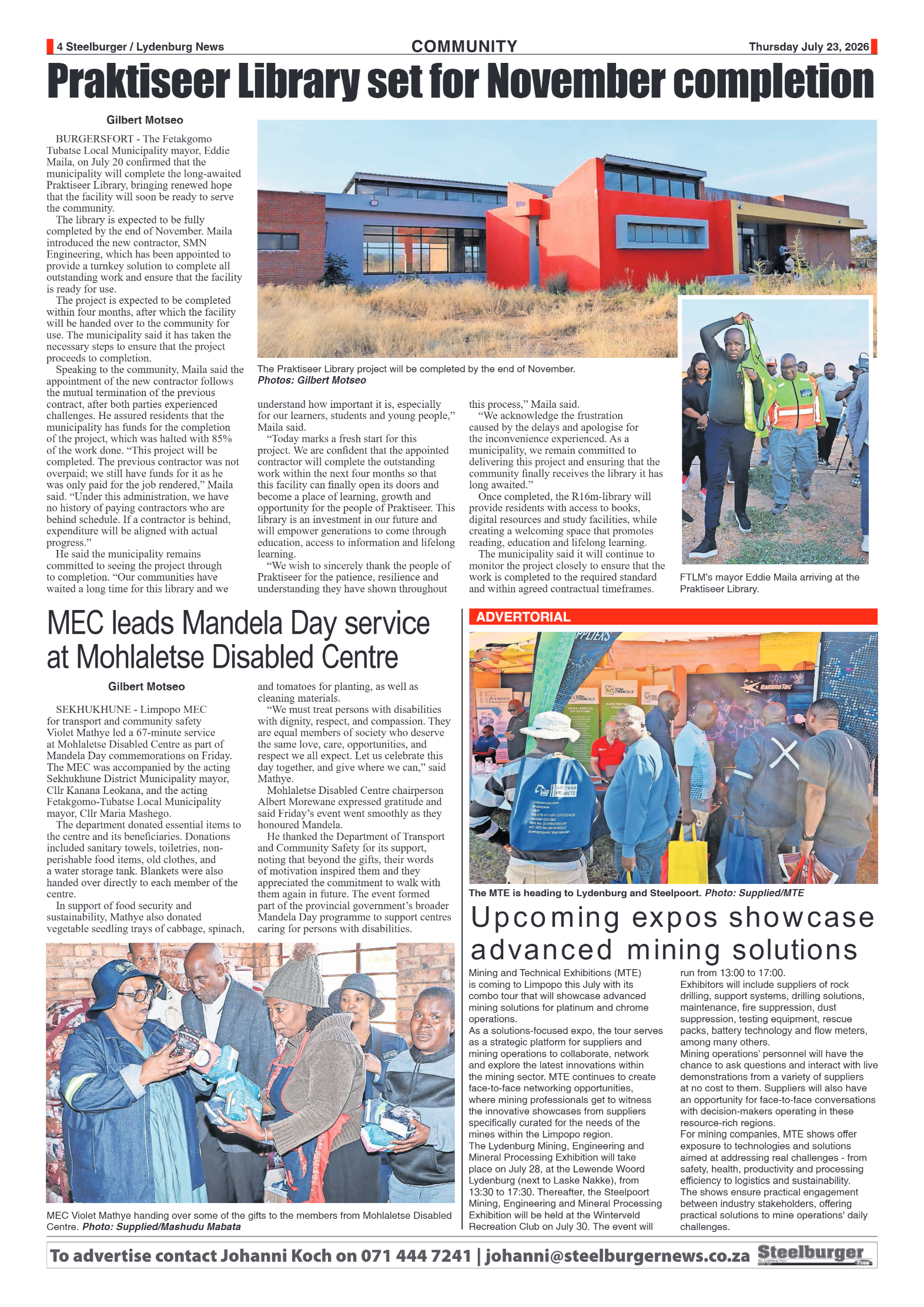 Steelburger News 23 July 2026 page 4
