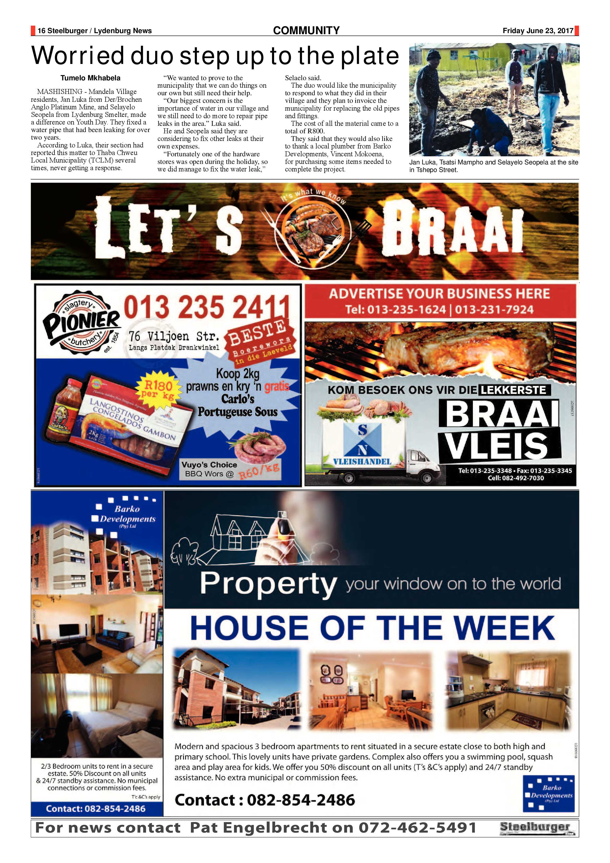 Steelburger News 23 June 2017 page 16