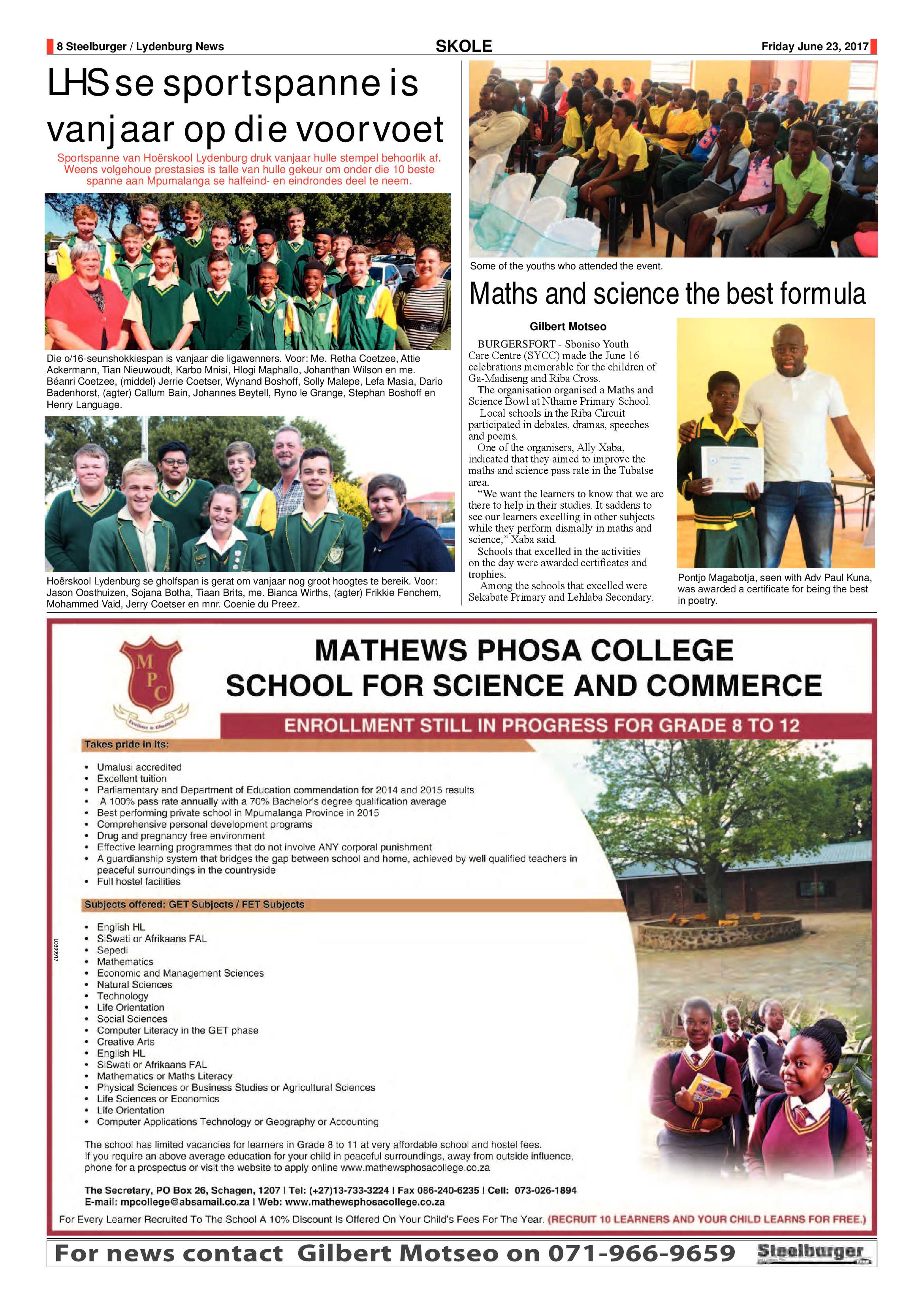 Steelburger News 23 June 2017 page 8