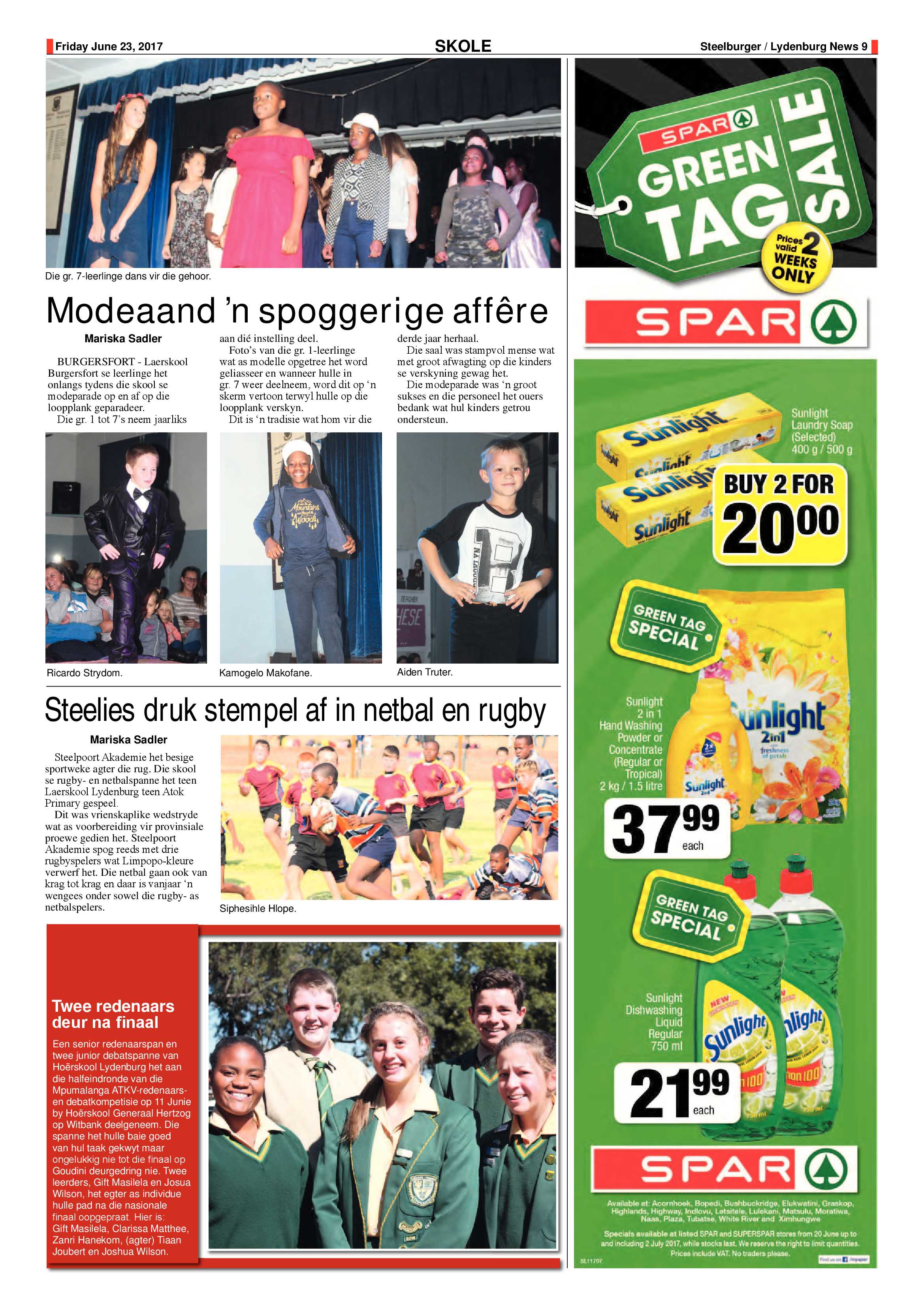 Steelburger News 23 June 2017 page 9