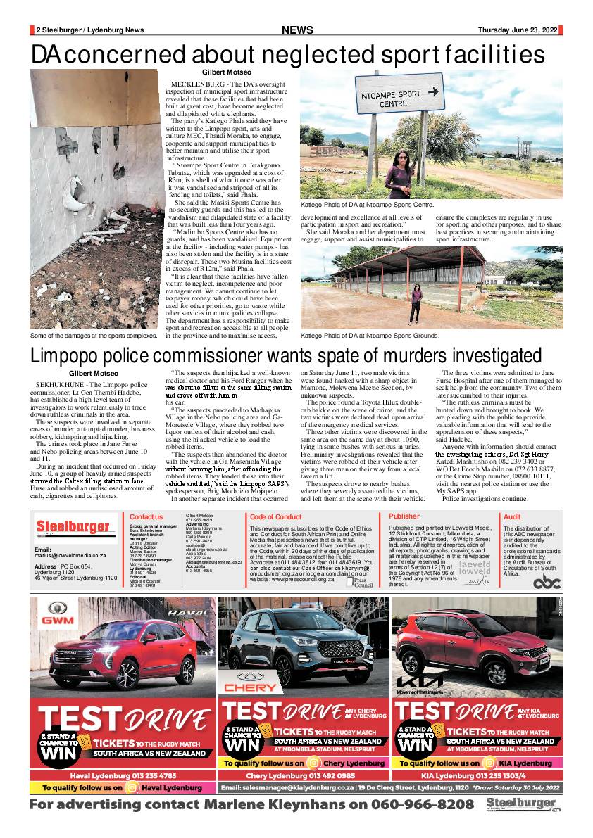 Steelburger News 23 June 2022 page 2