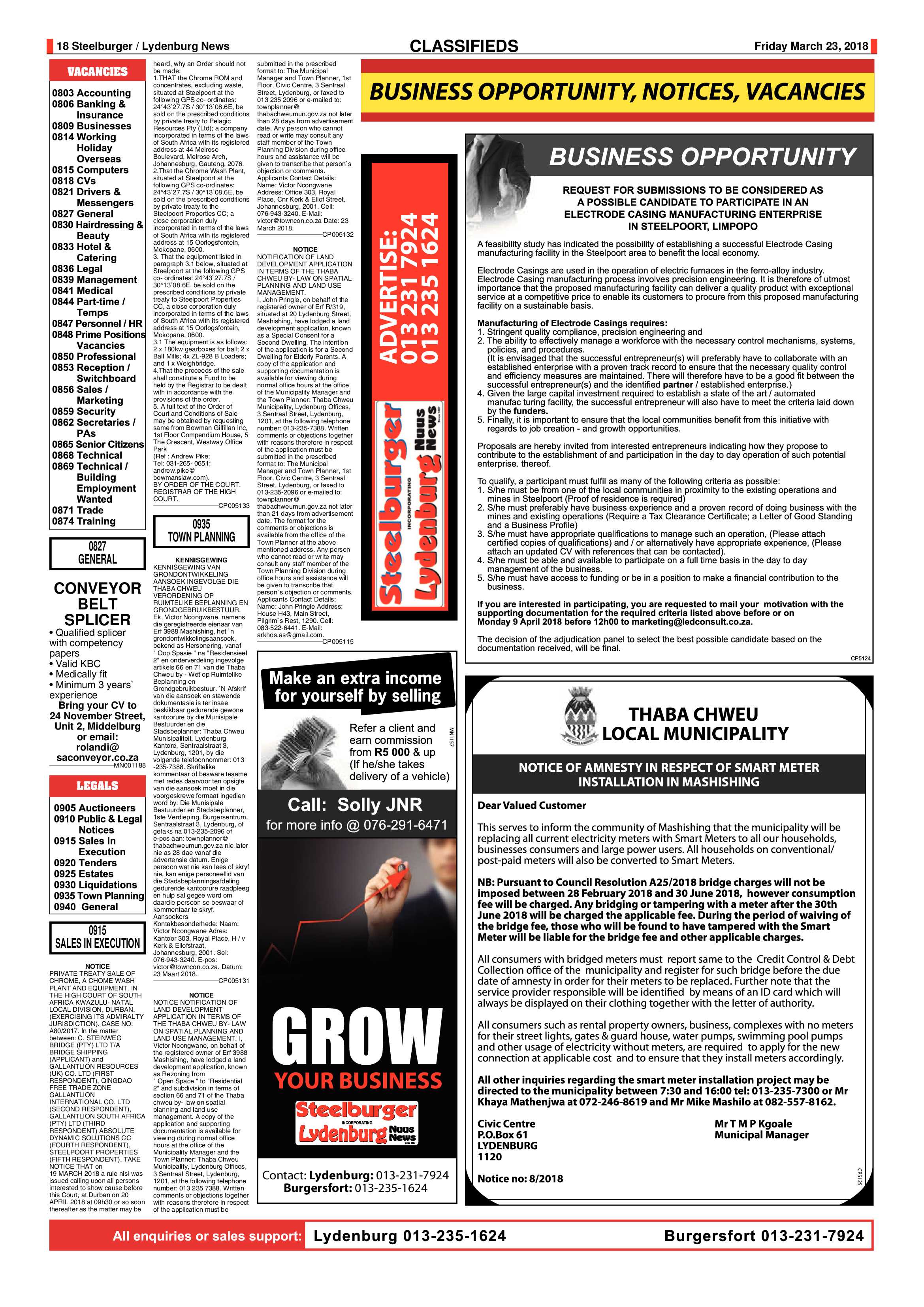 Steelburger News 23 March 2018 page 18