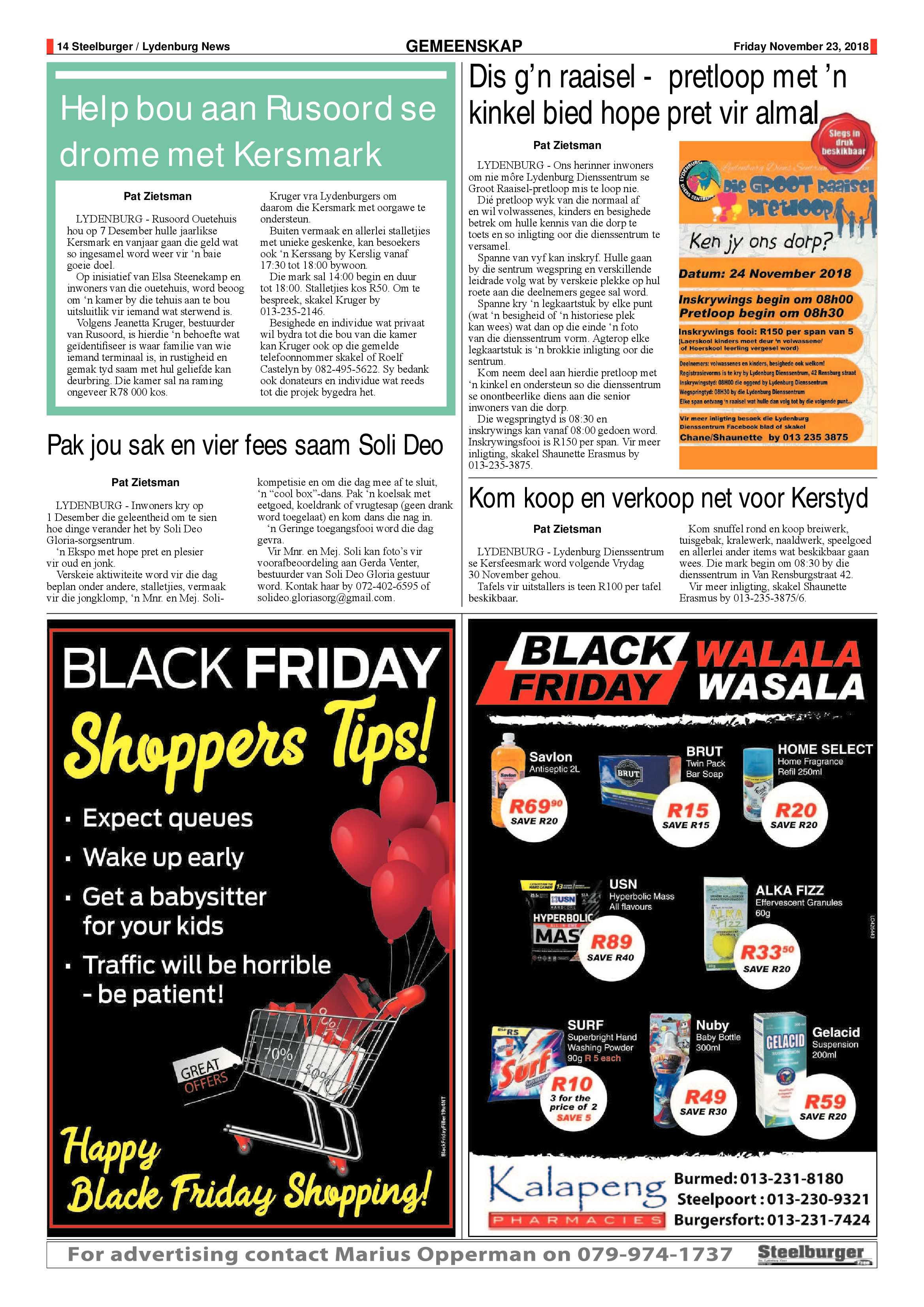 Steelburger News 23 November 2018 page 14
