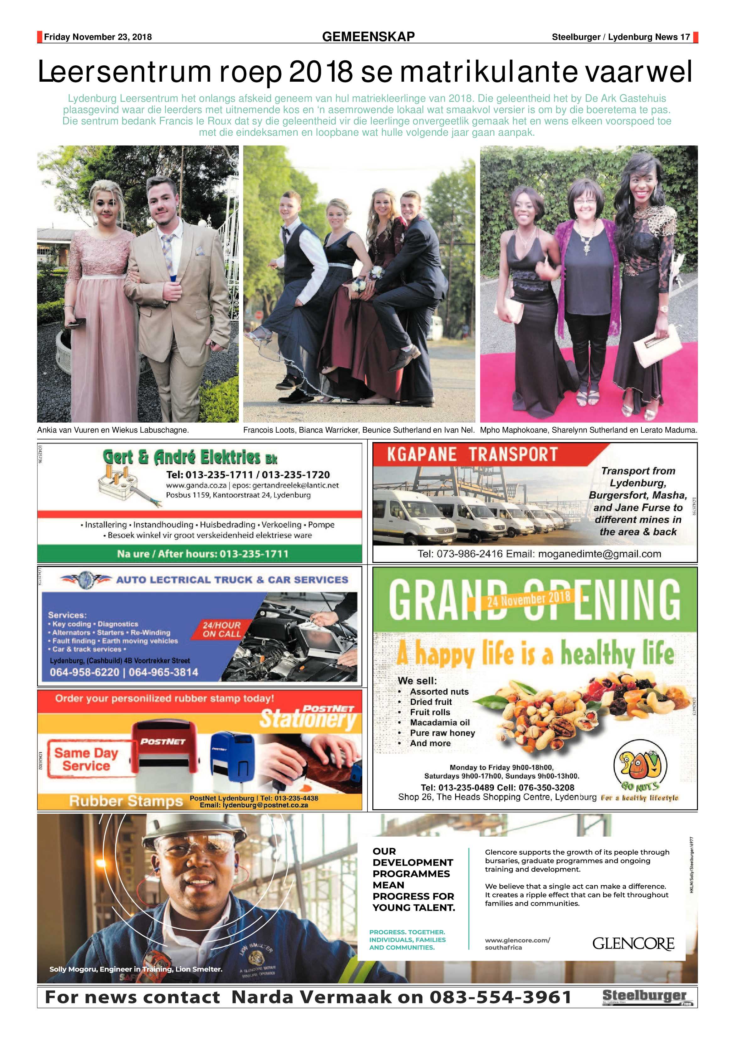 Steelburger News 23 November 2018 page 17