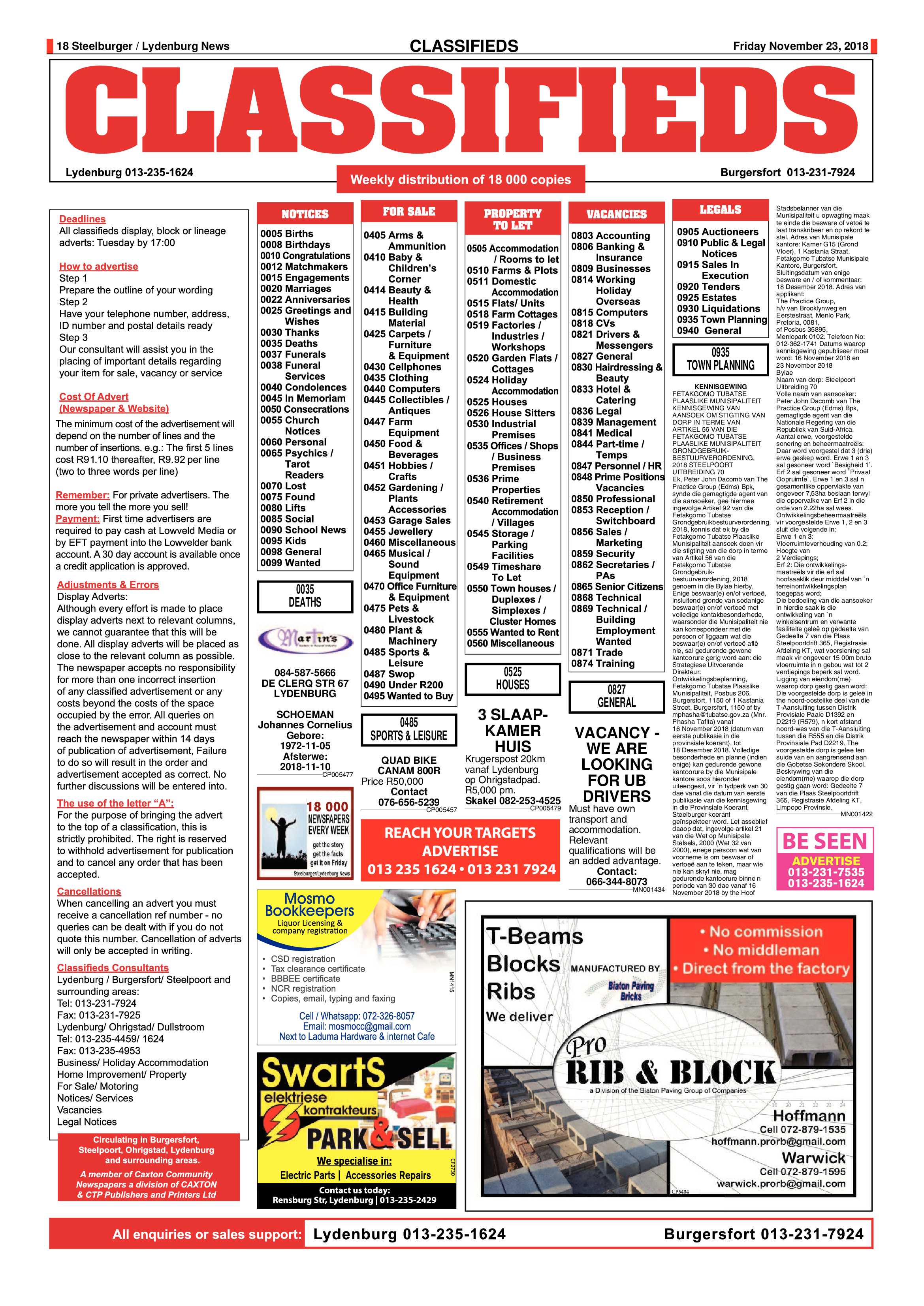 Steelburger News 23 November 2018 page 18