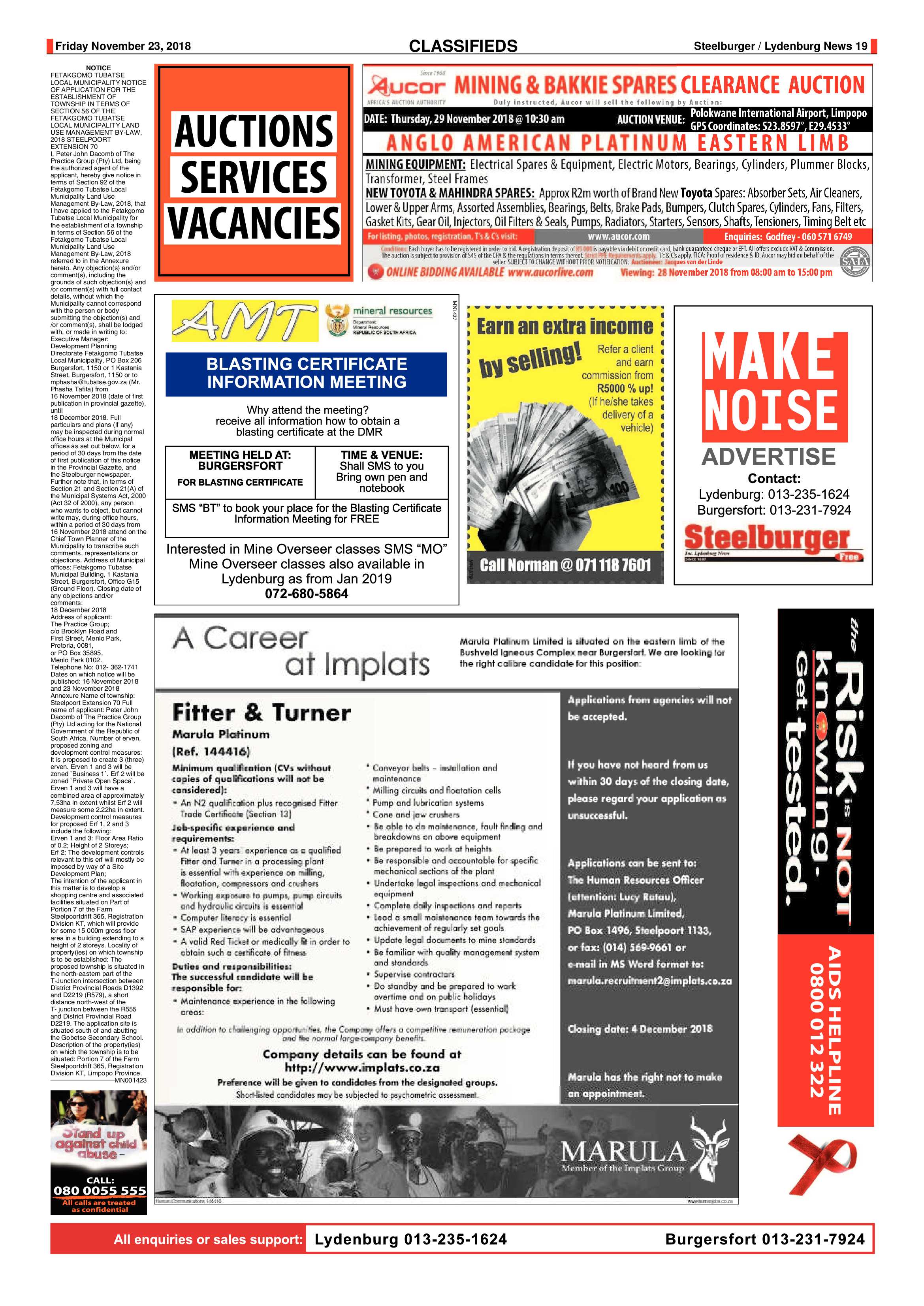 Steelburger News 23 November 2018 page 19