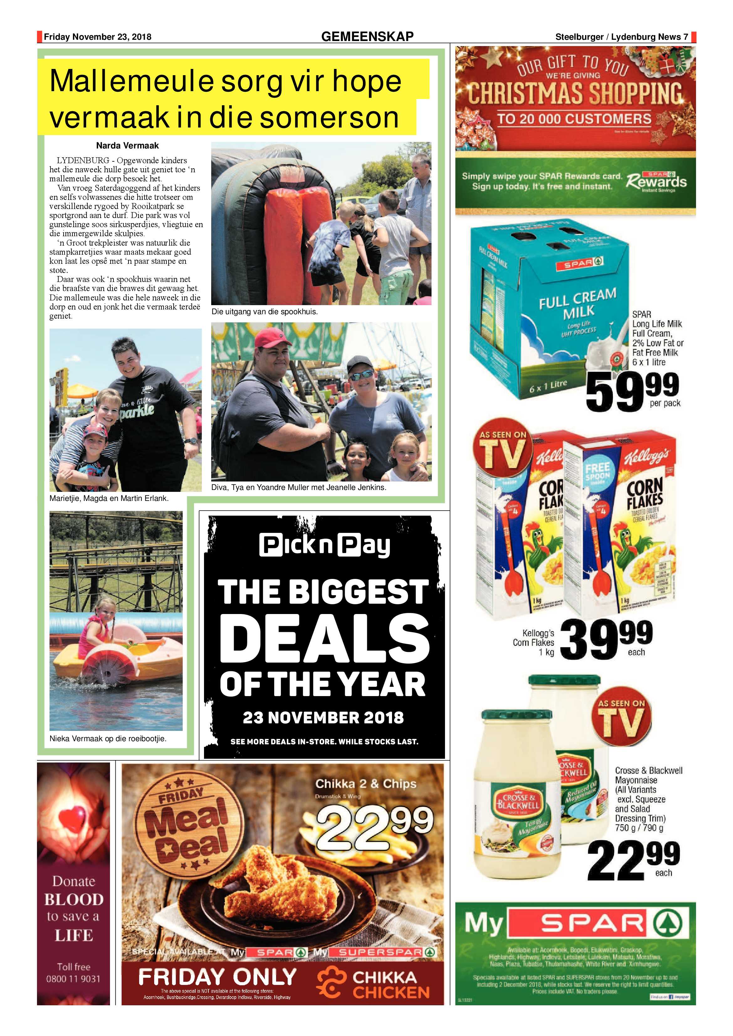 Steelburger News 23 November 2018 page 7