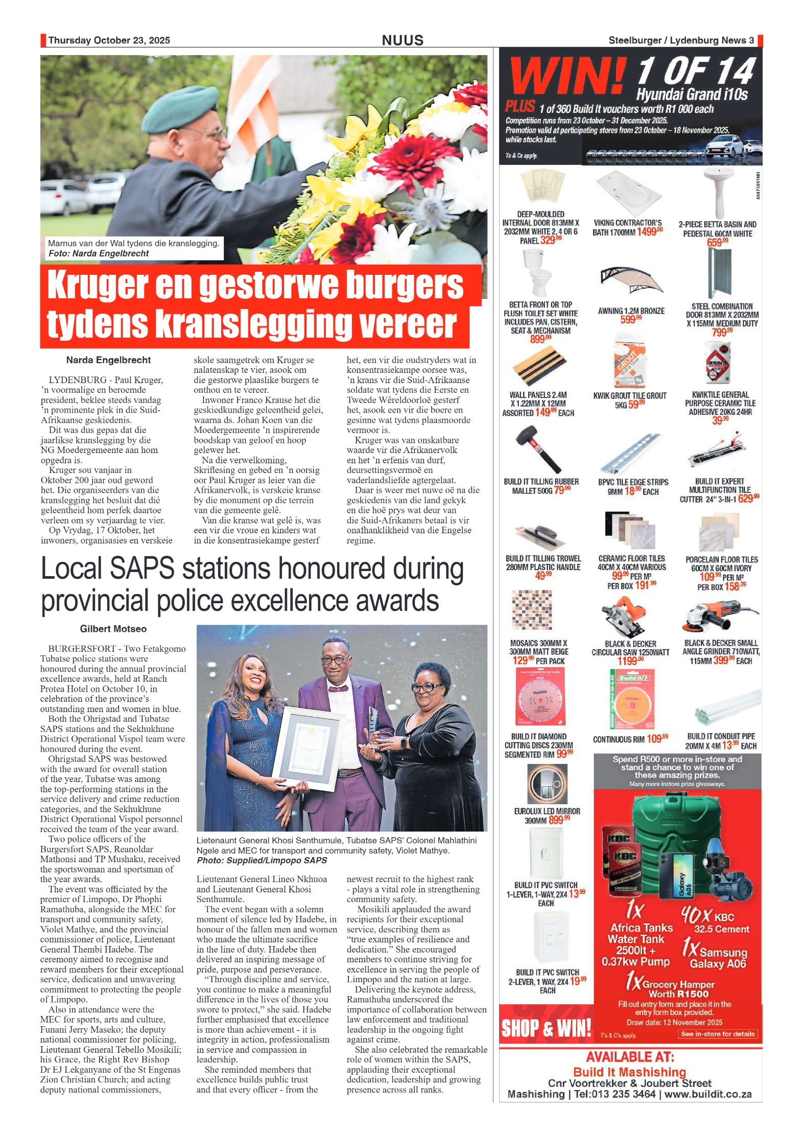 Steelburger News 23 October 2025 page 3
