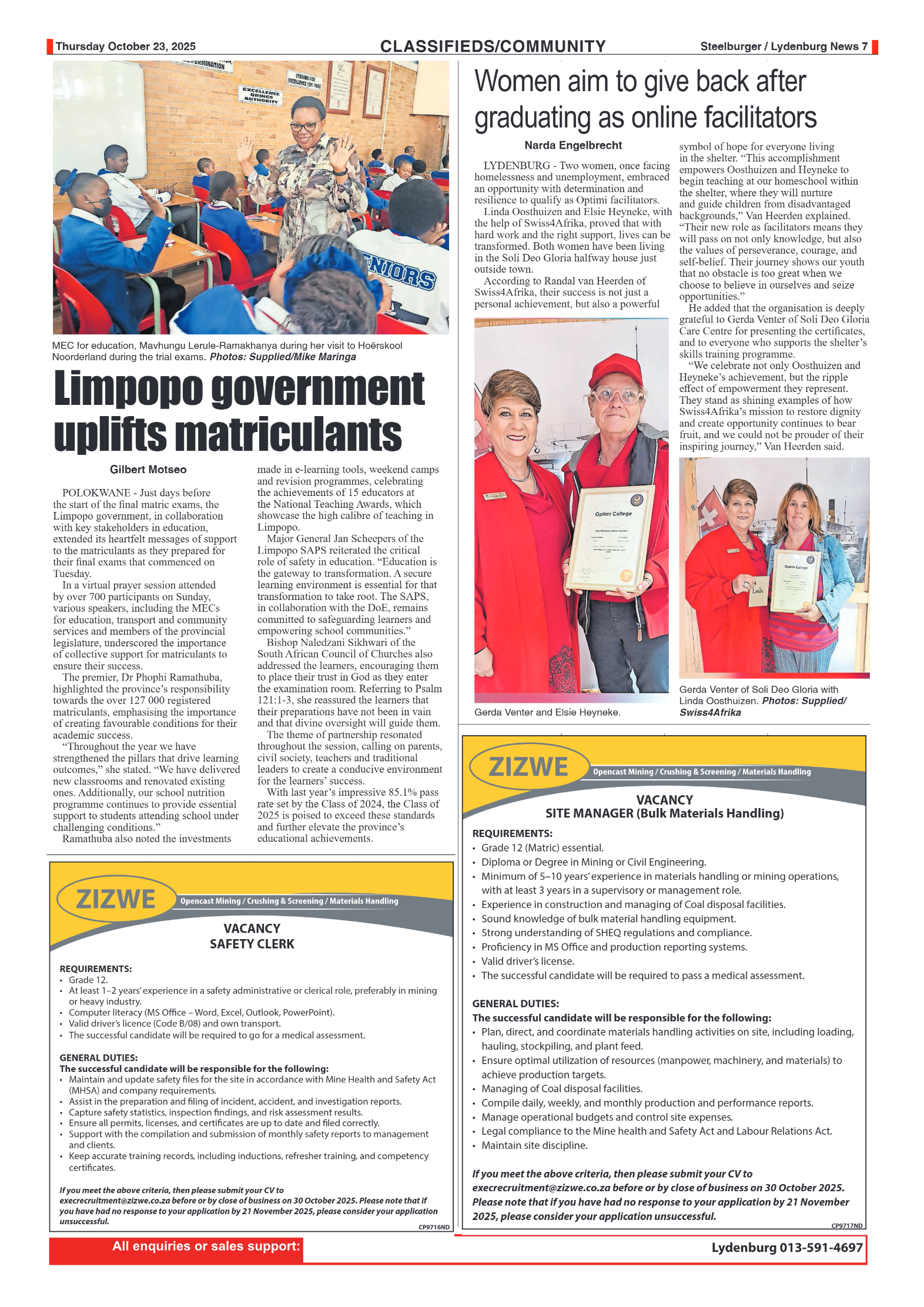 Steelburger News 23 October 2025 page 7