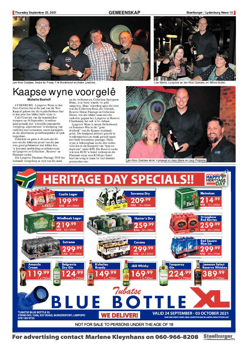 Steelburger News 23 September 2021 page 15
