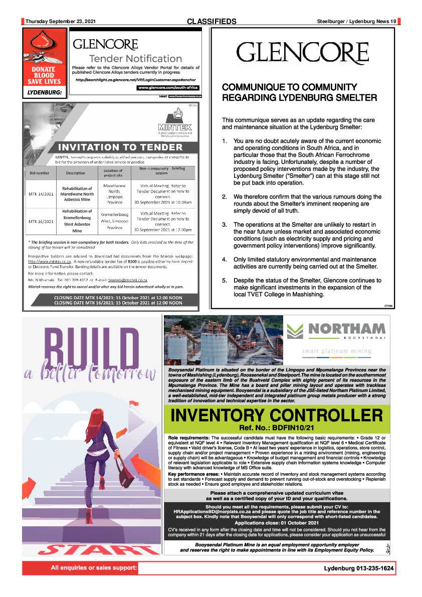 Steelburger News 23 September 2021 page 19