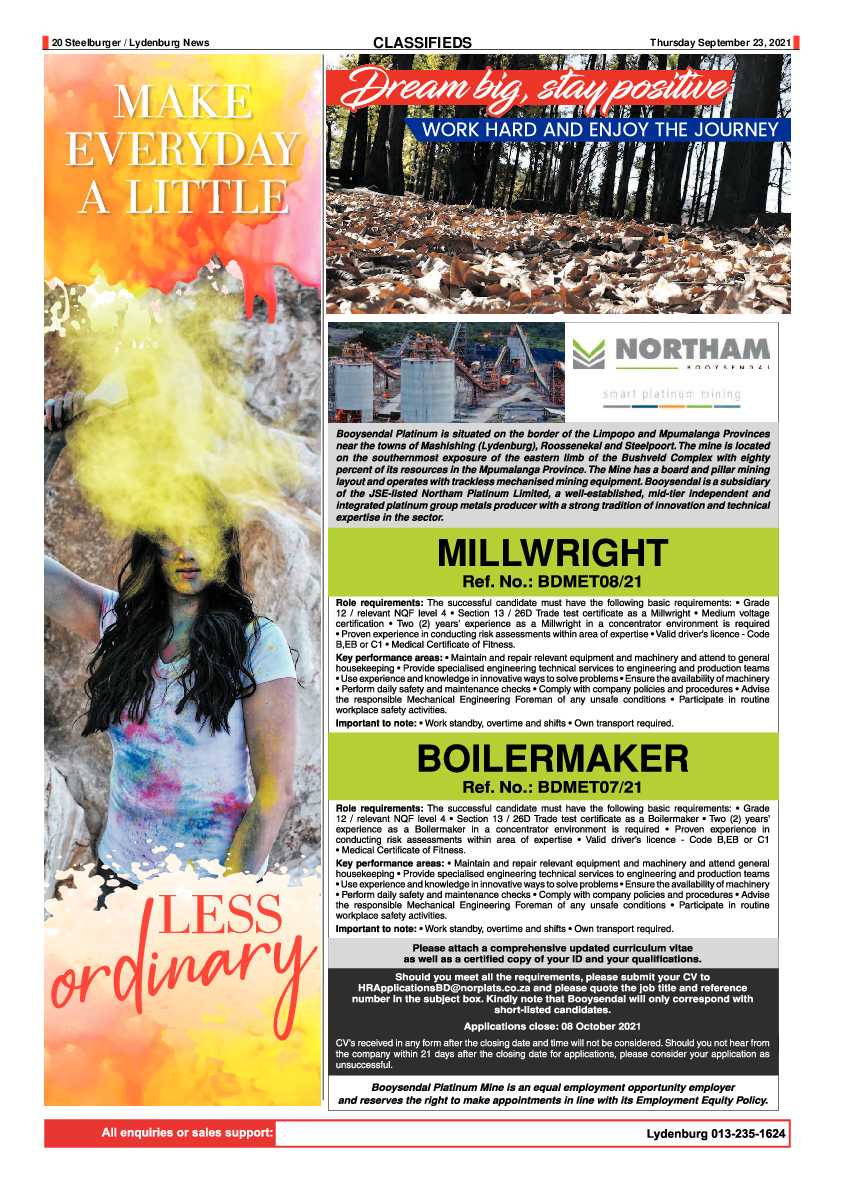 Steelburger News 23 September 2021 page 20