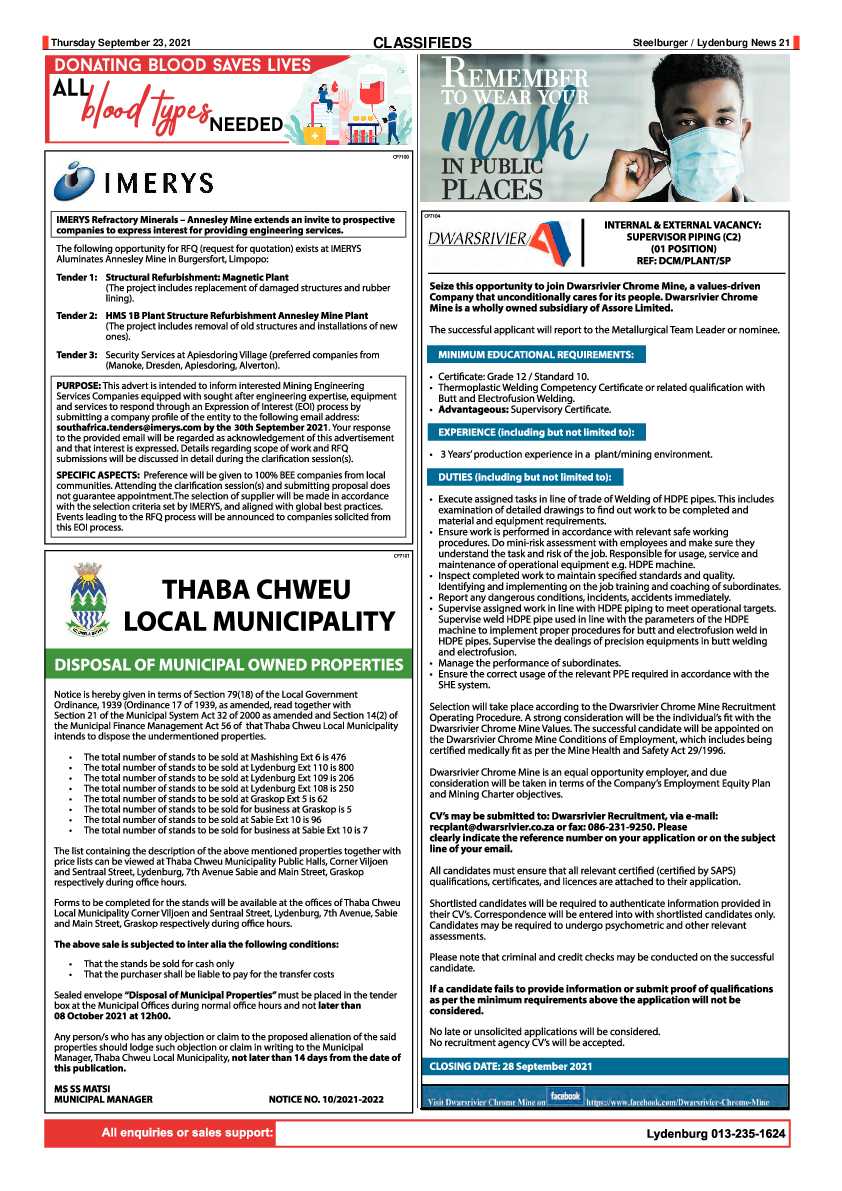 Steelburger News 23 September 2021 page 21
