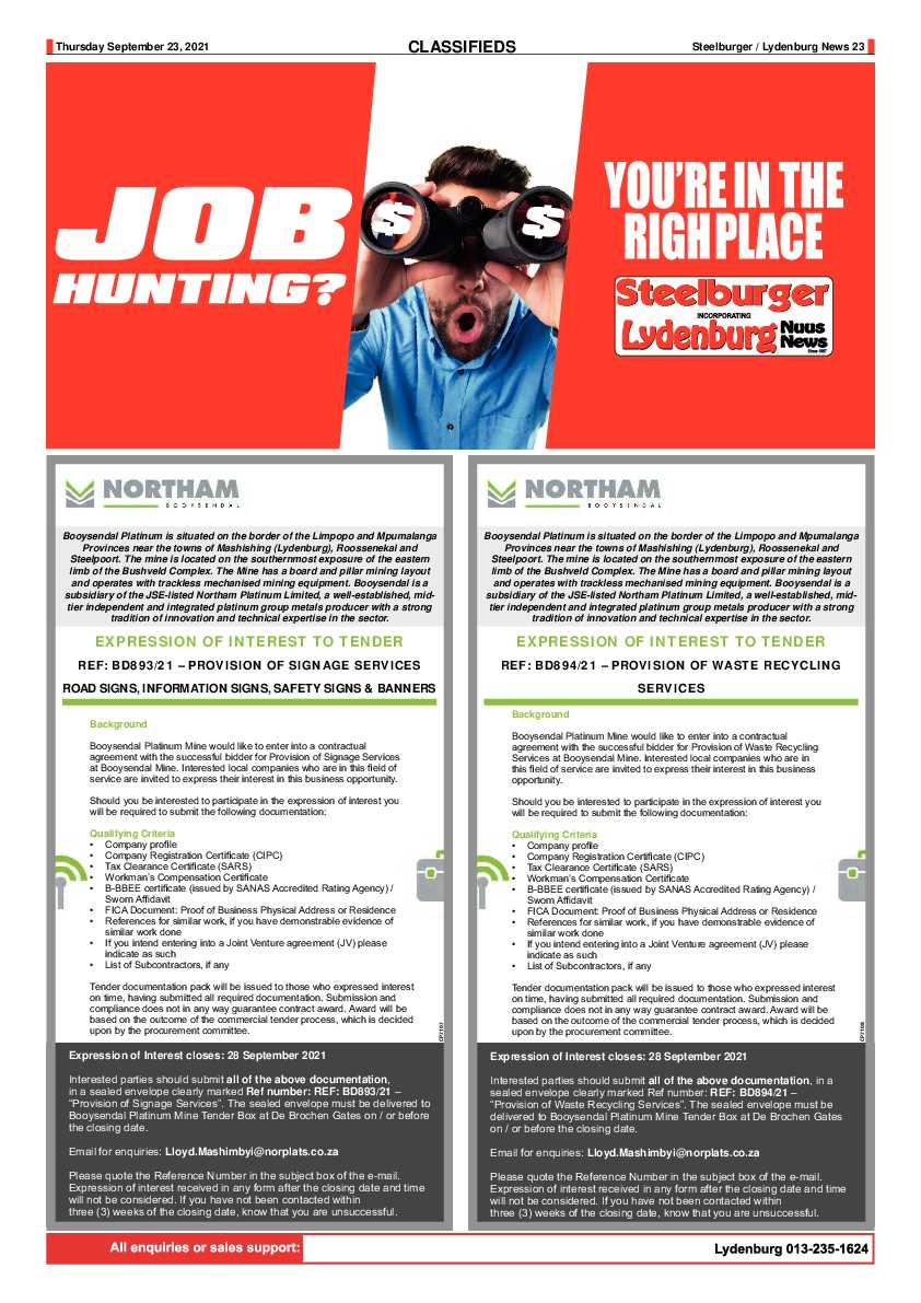 Steelburger News 23 September 2021 page 23
