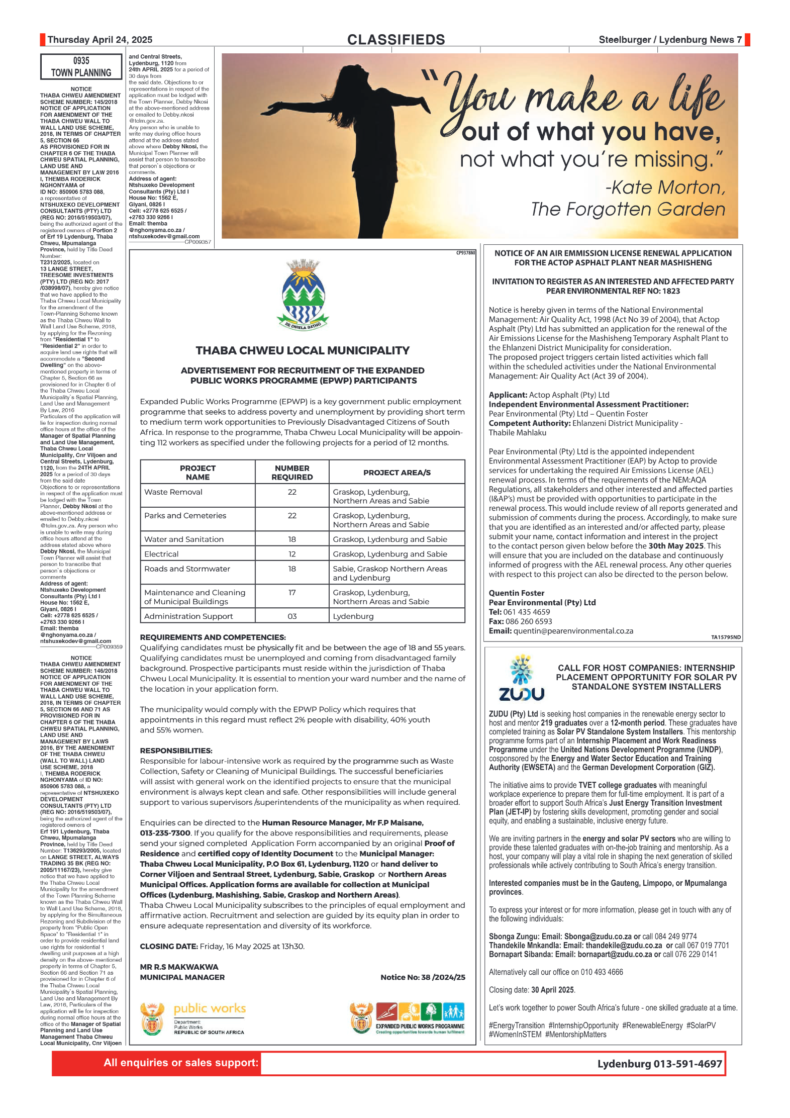 Steelburger News 24 April 2025 page 7