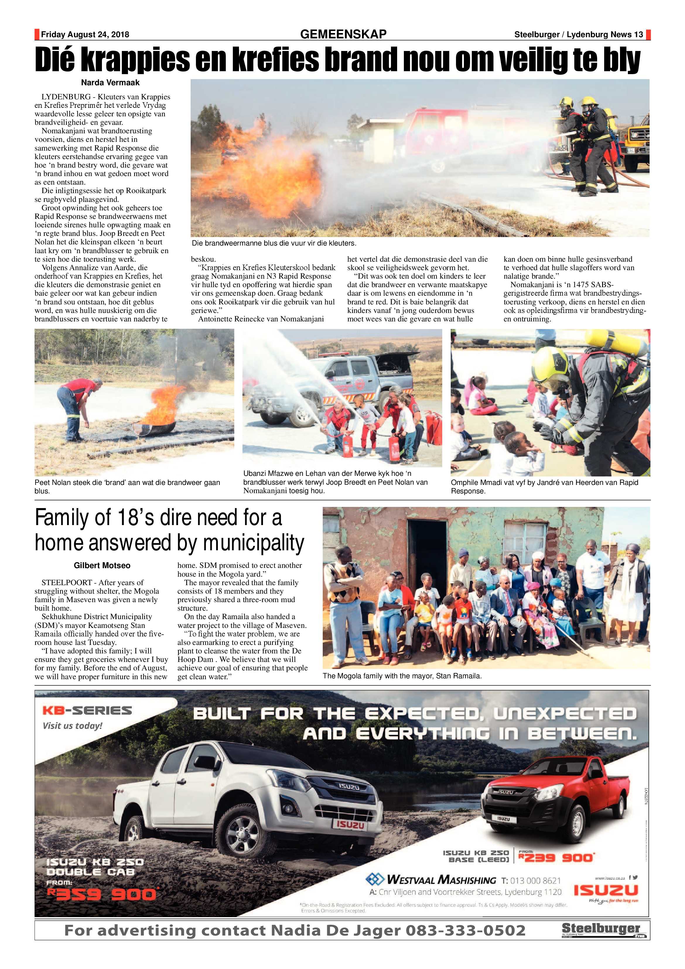 Steelburger News 24 August 2018 page 13
