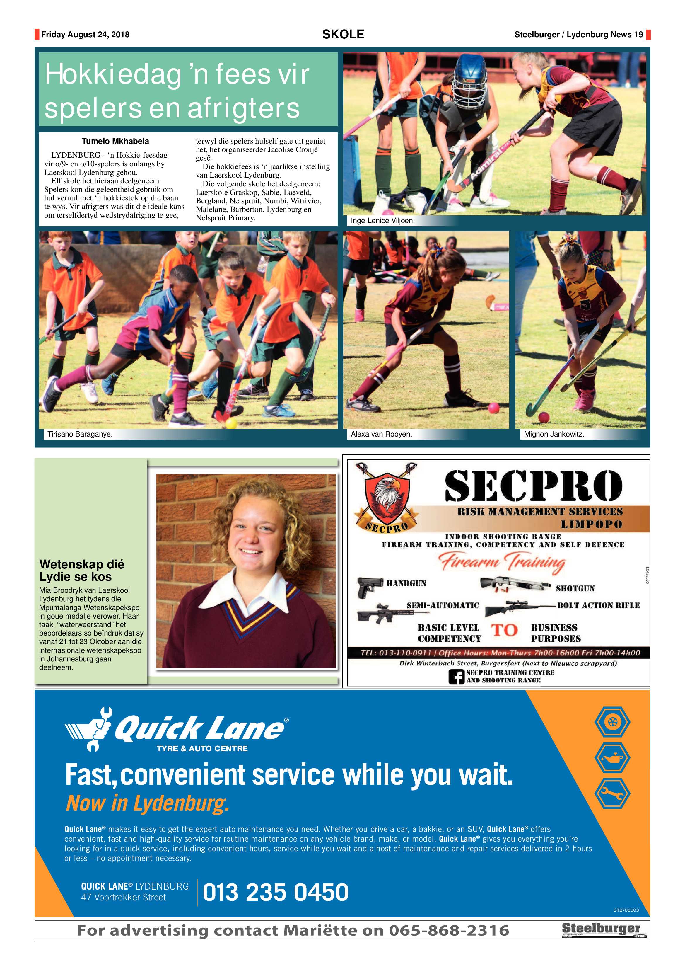 Steelburger News 24 August 2018 page 19