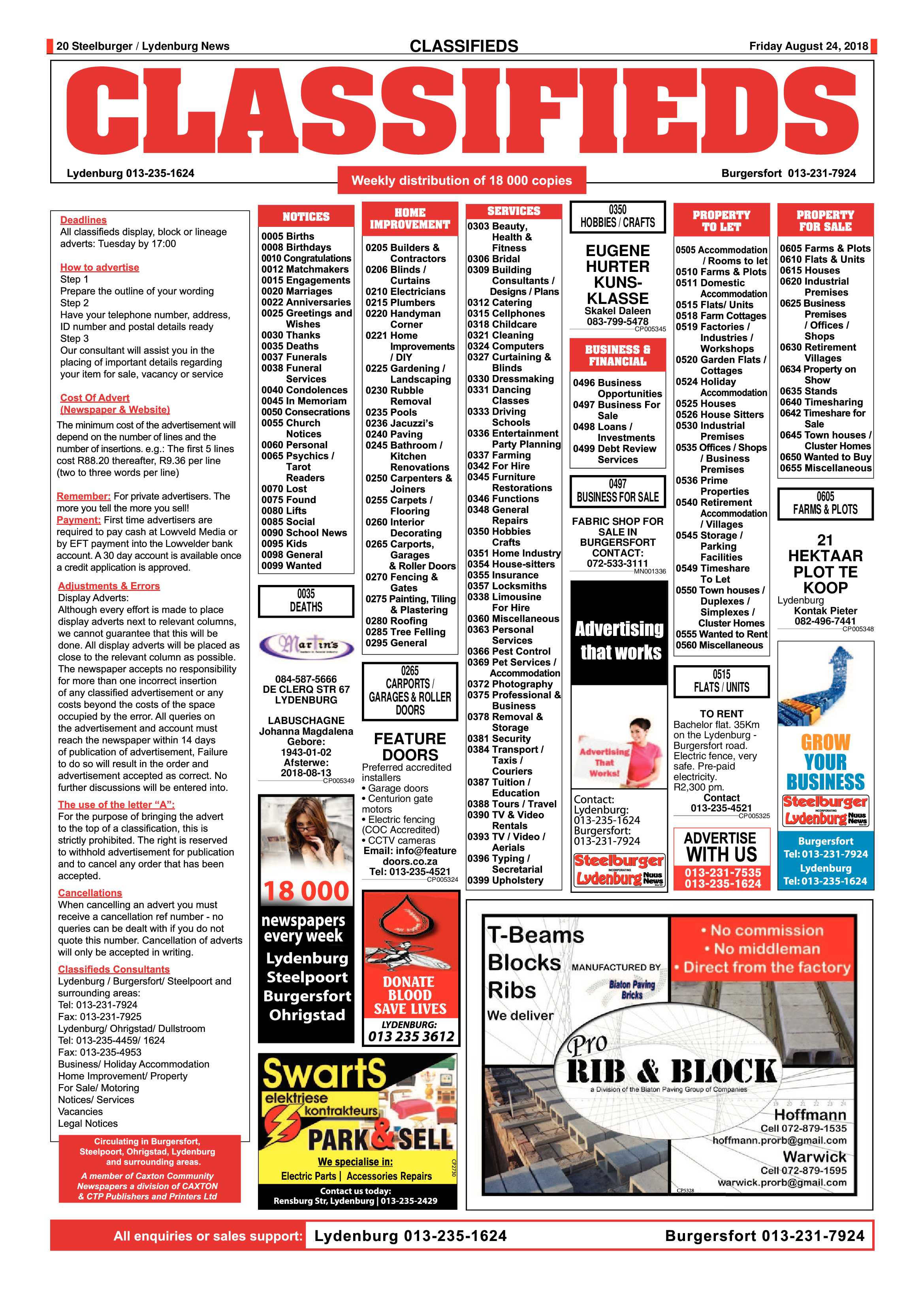 Steelburger News 24 August 2018 page 20