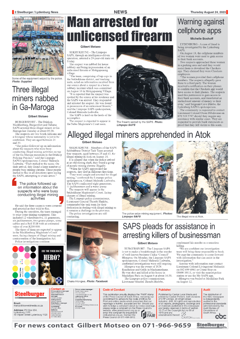 Steelburger News 24 August 2024 page 2