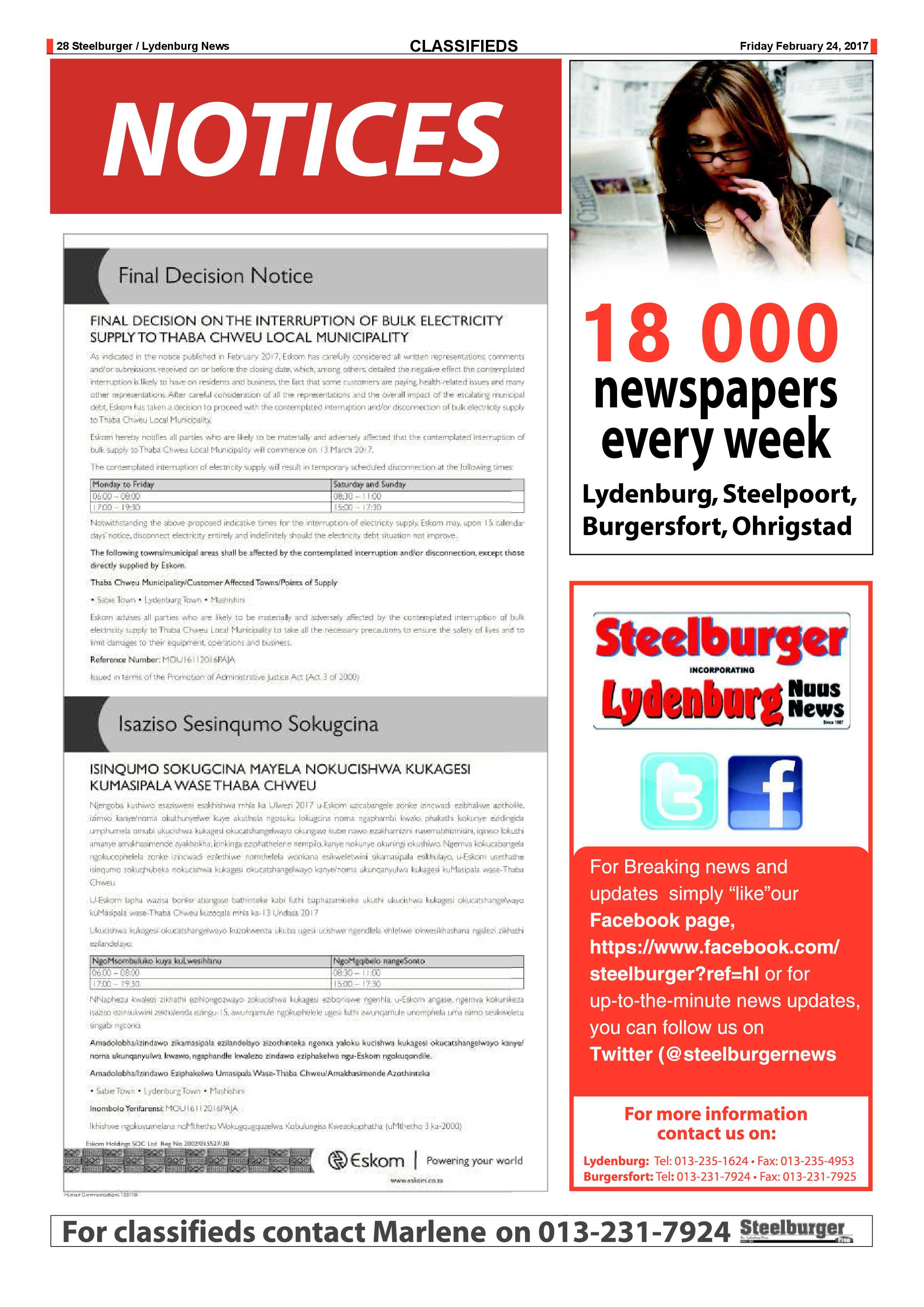 Steelburger News 24 February 2017 page 26