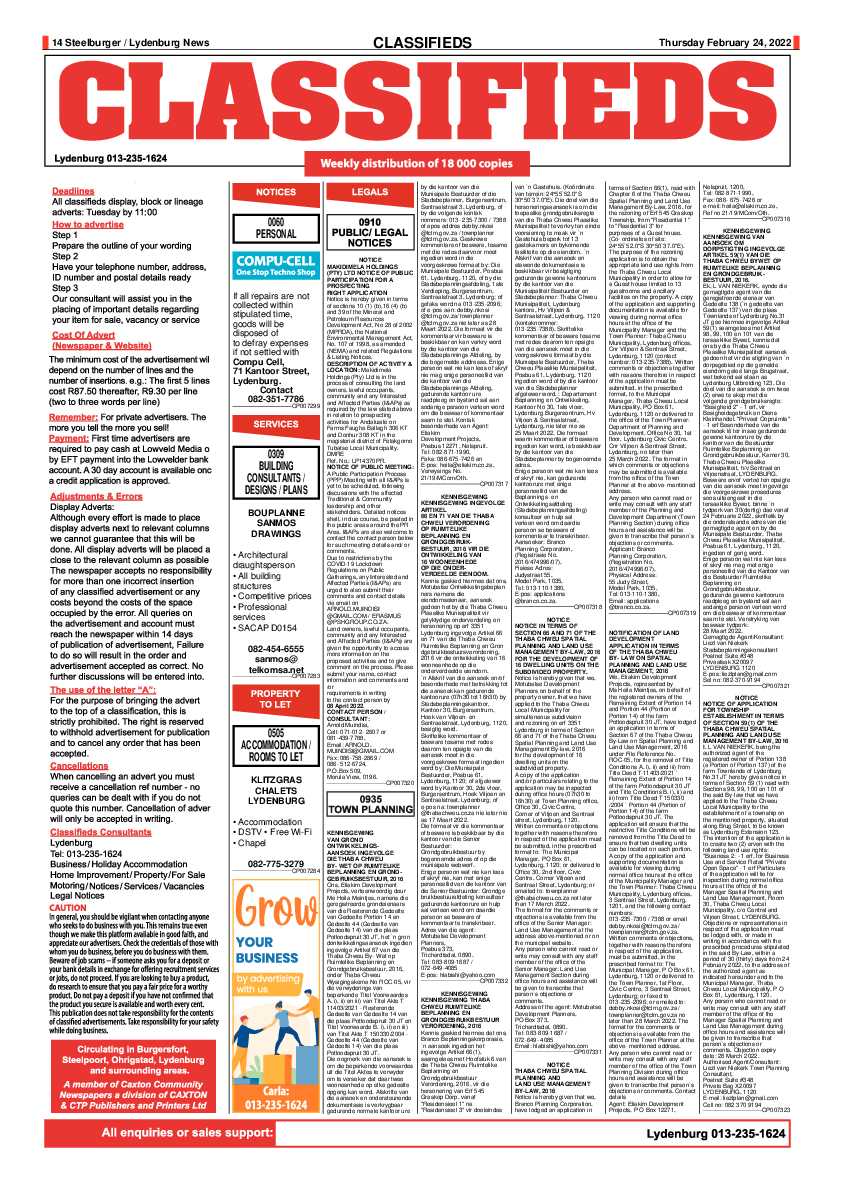 Steelburger News 24 February 2022 page 14