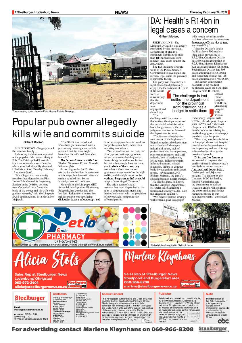 Steelburger News 24 February 2022 page 2