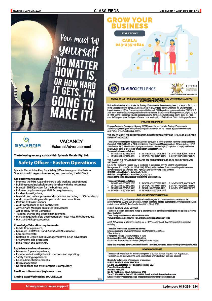 Steelburger News 24 June 2021 page 13