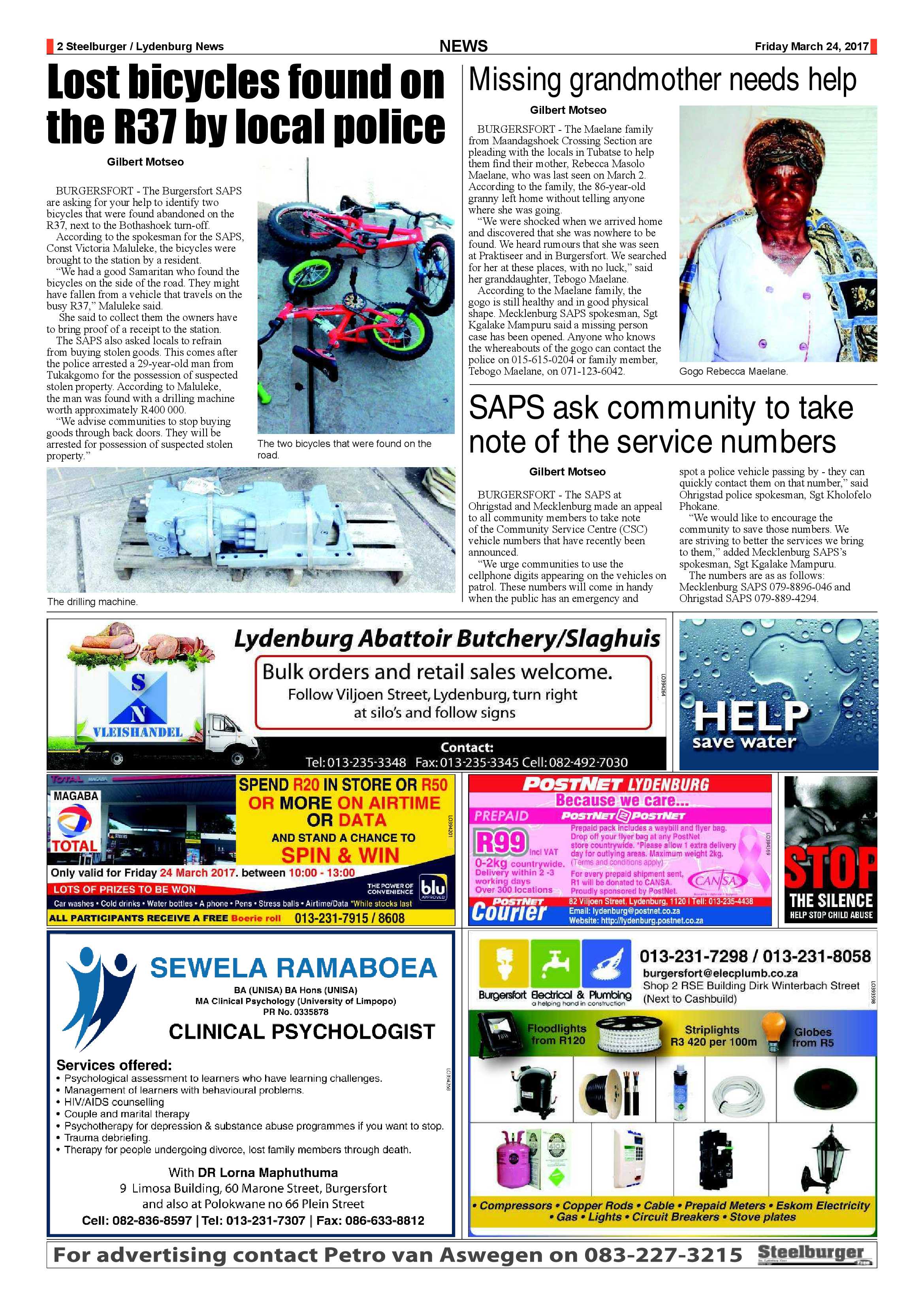Steelburger News 24 March 2017 page 2