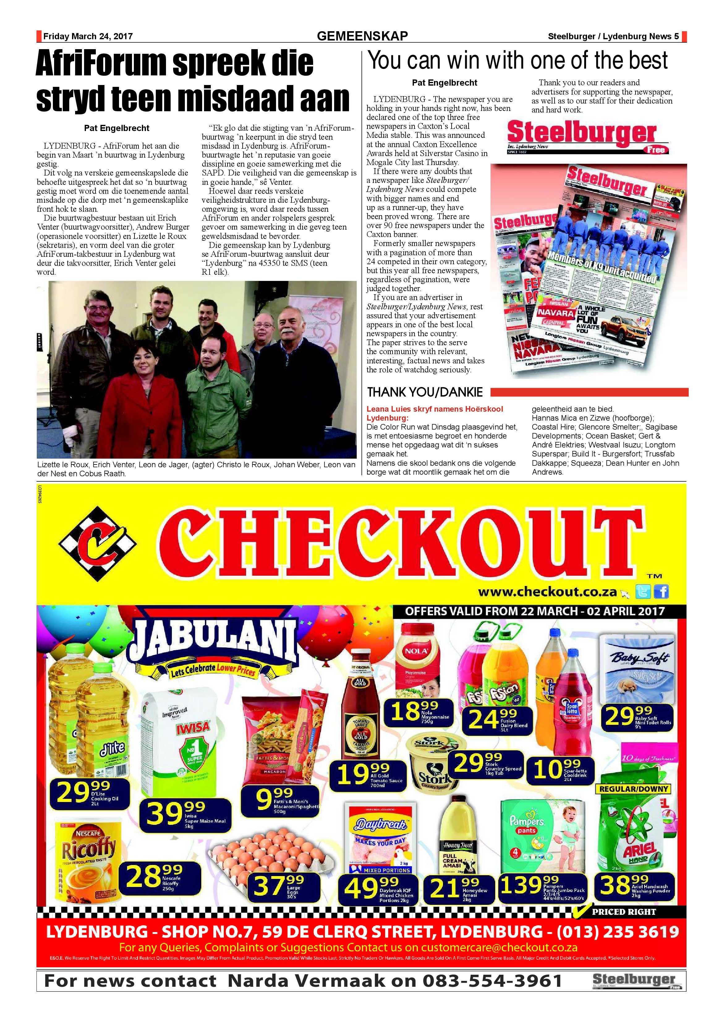 Steelburger News 24 March 2017 page 5