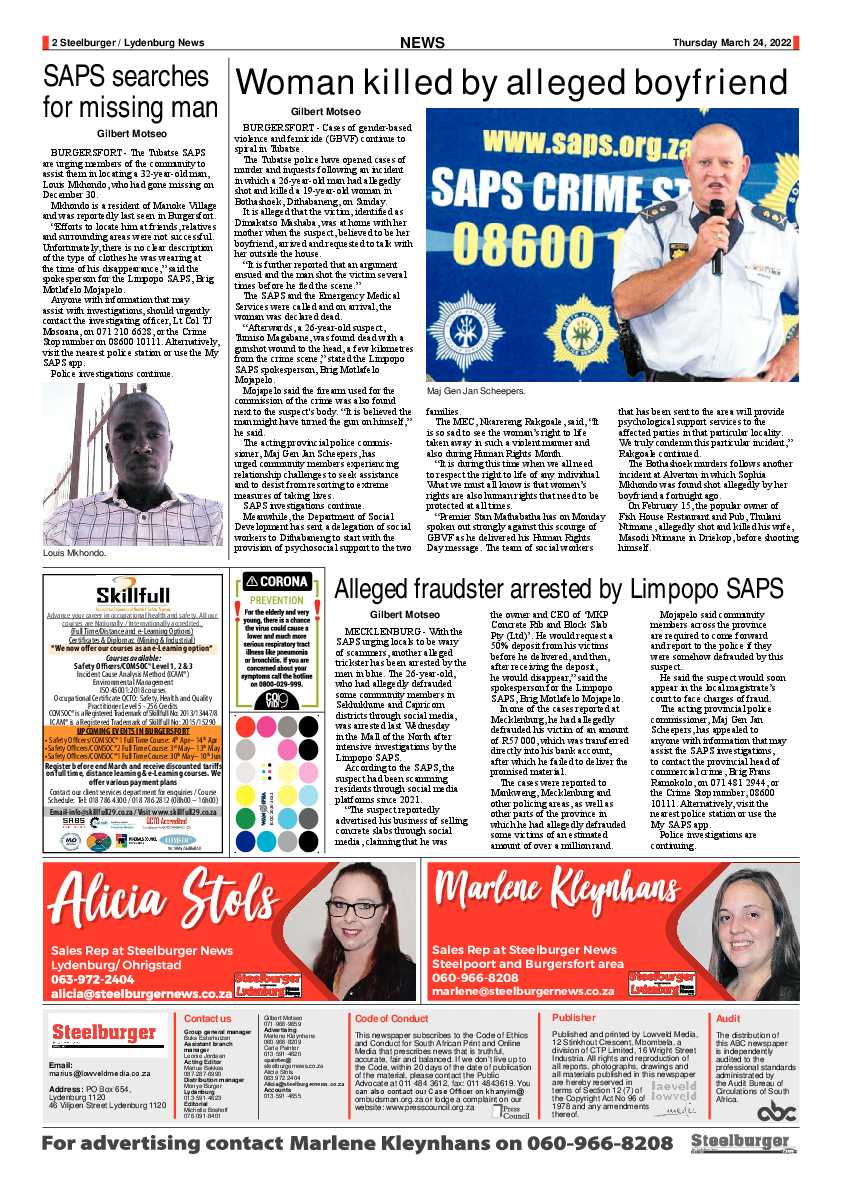 Steelburger News 24 March 2022 page 2