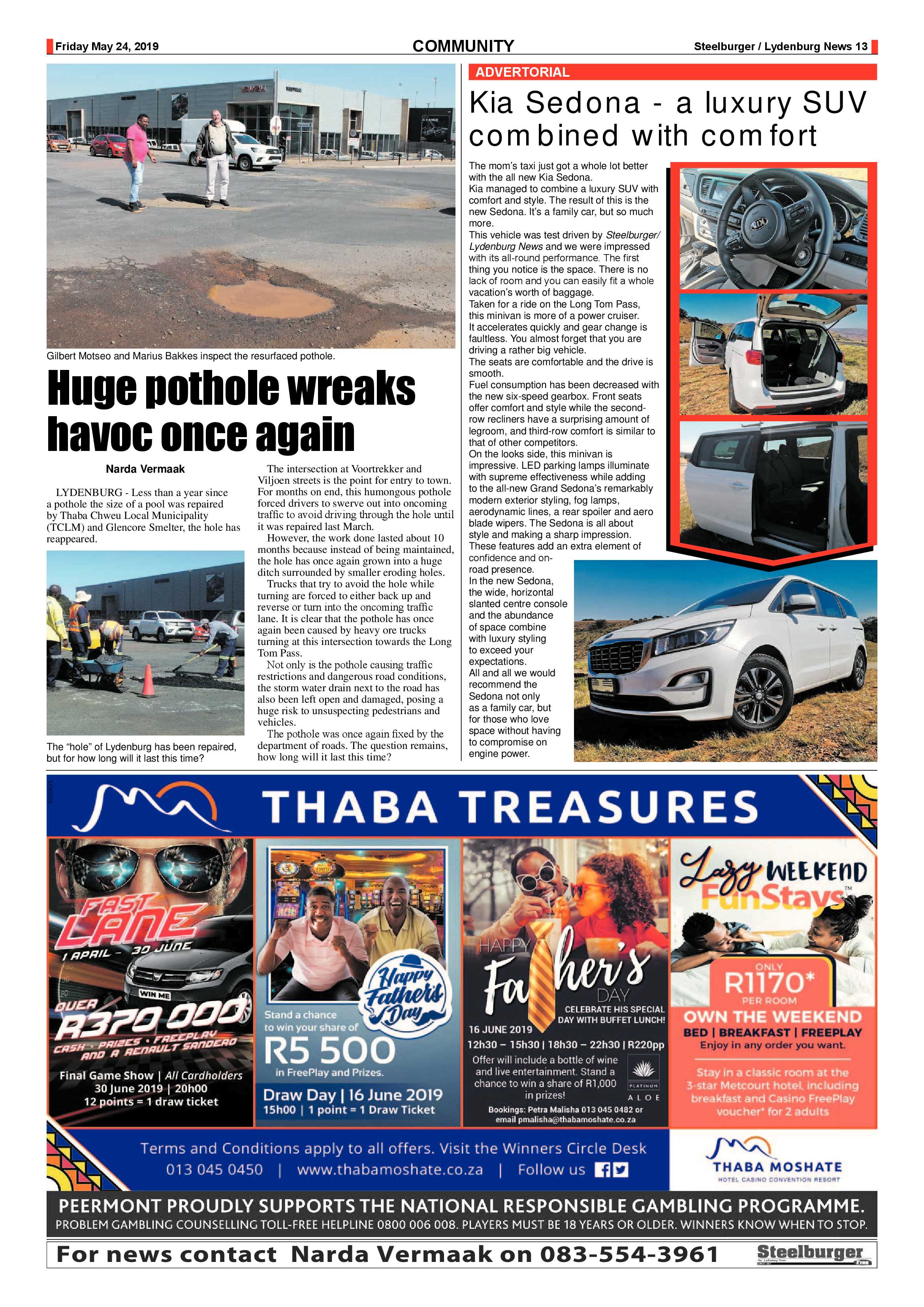 Steelburger News 24 May 2019 page 13