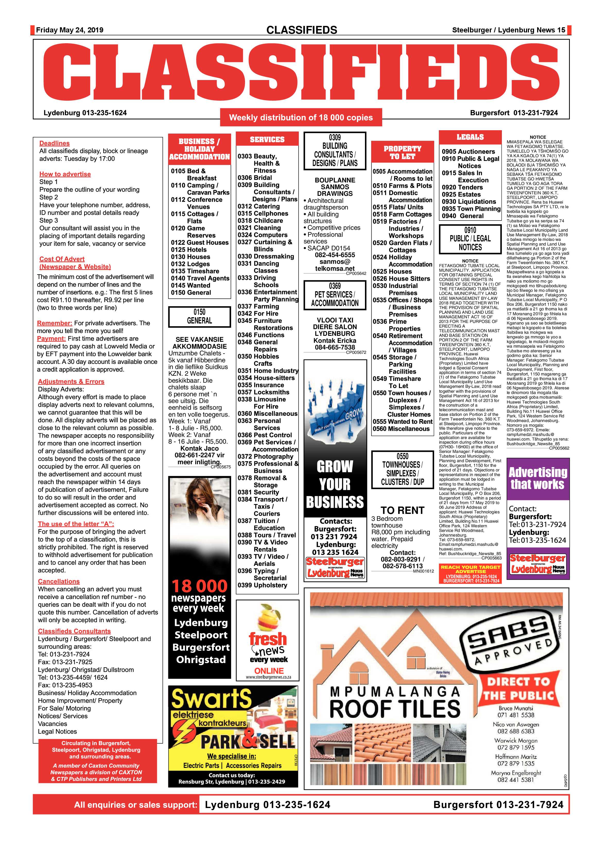 Steelburger News 24 May 2019 page 15