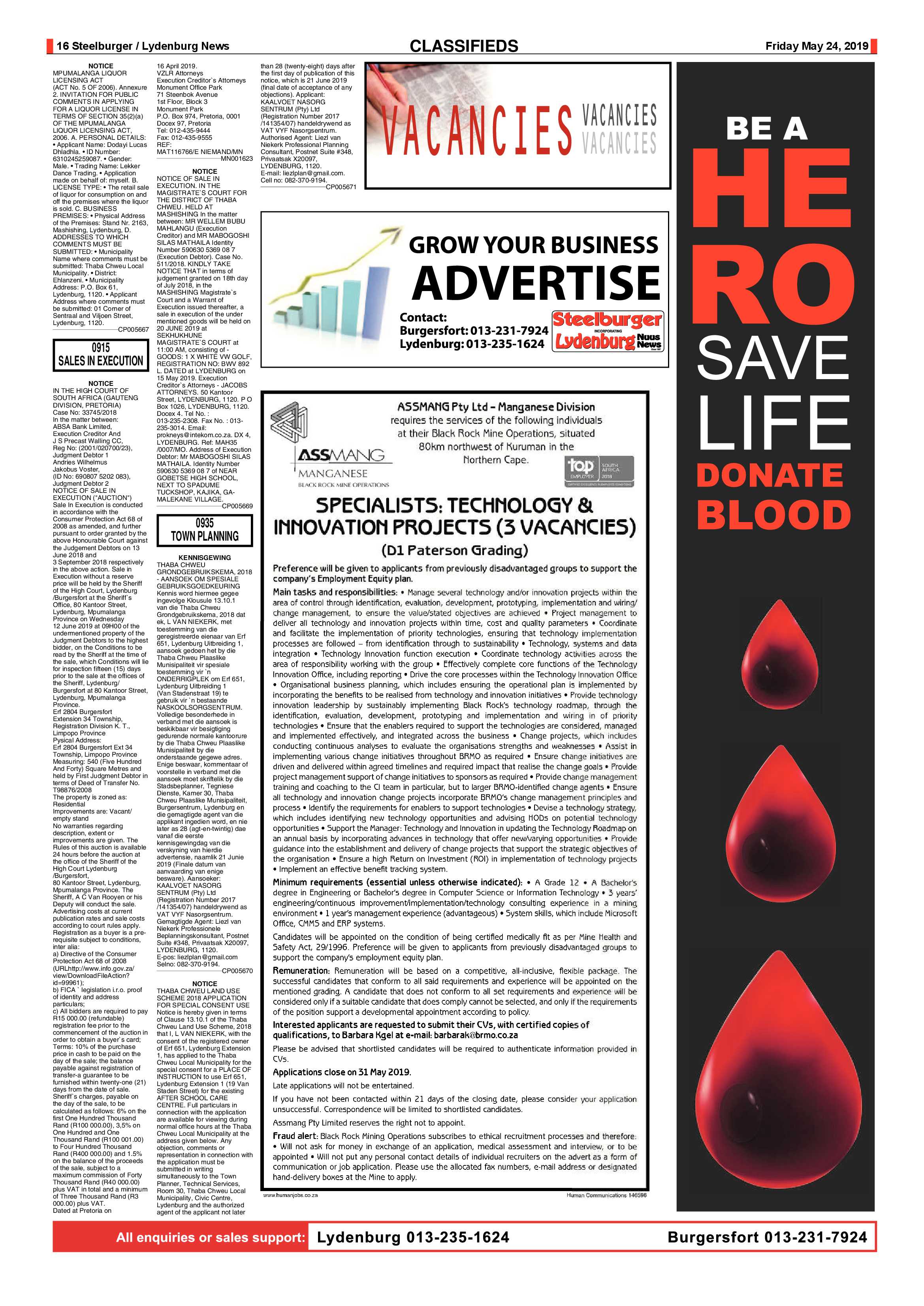 Steelburger News 24 May 2019 page 16