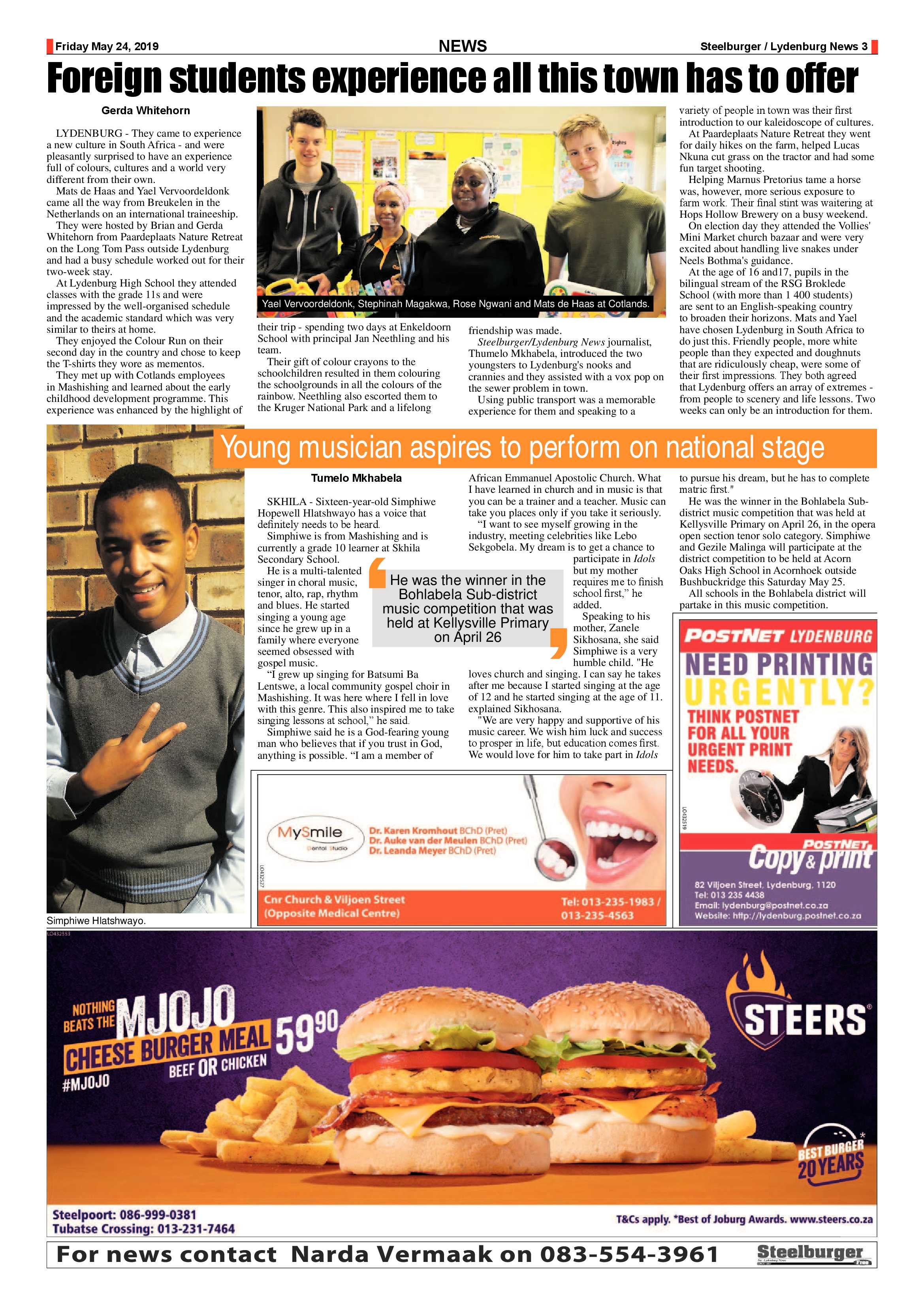 Steelburger News 24 May 2019 page 3