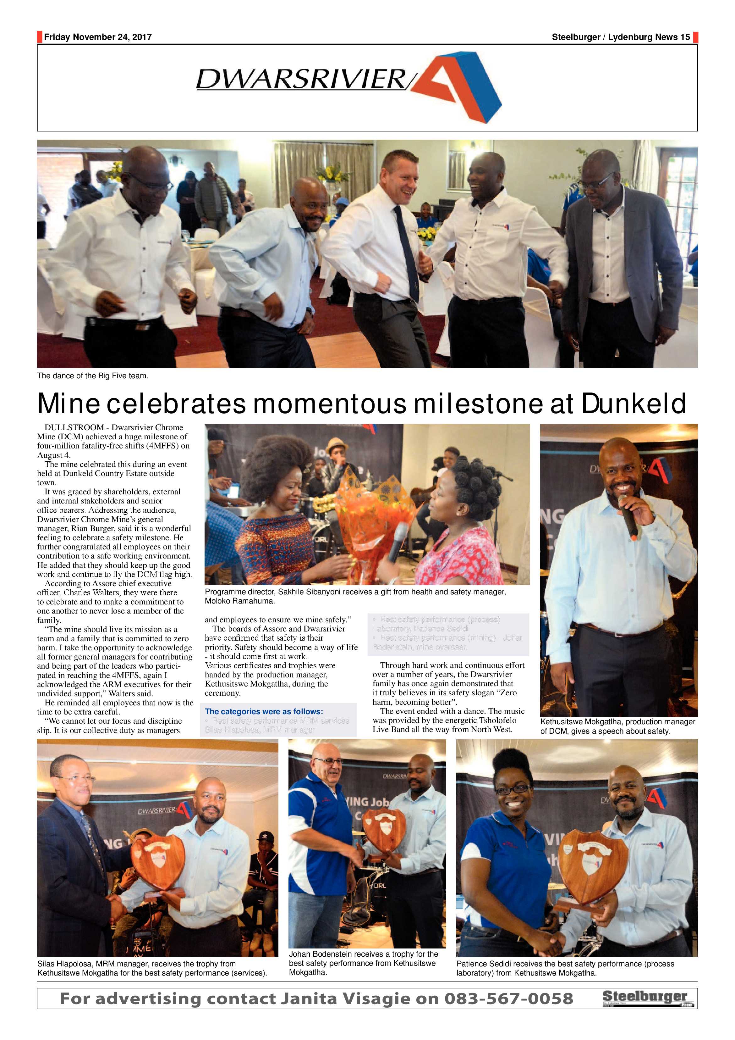 Steelburger News 24 November 2017 page 15