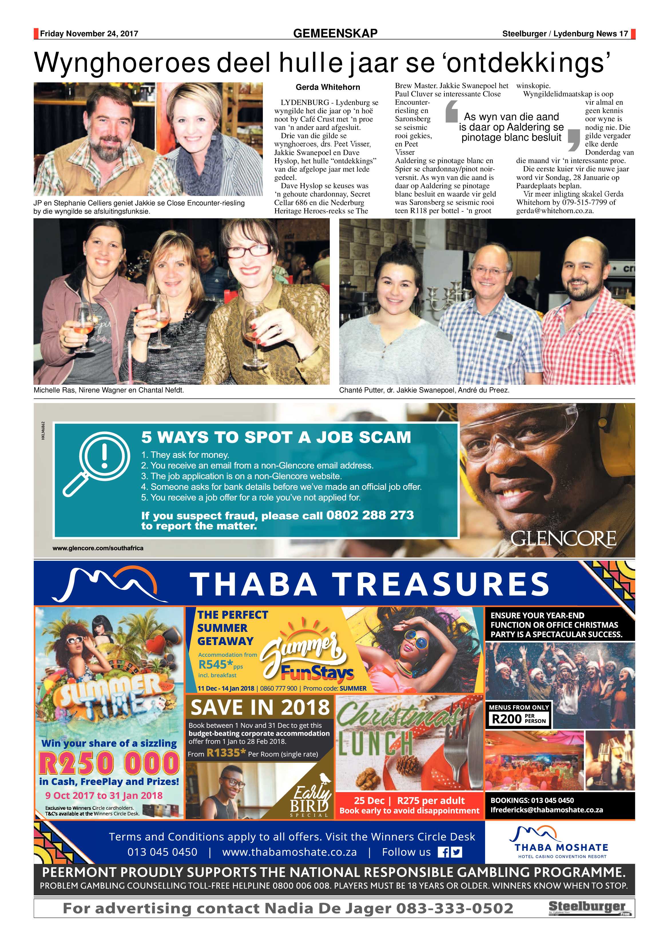 Steelburger News 24 November 2017 page 17