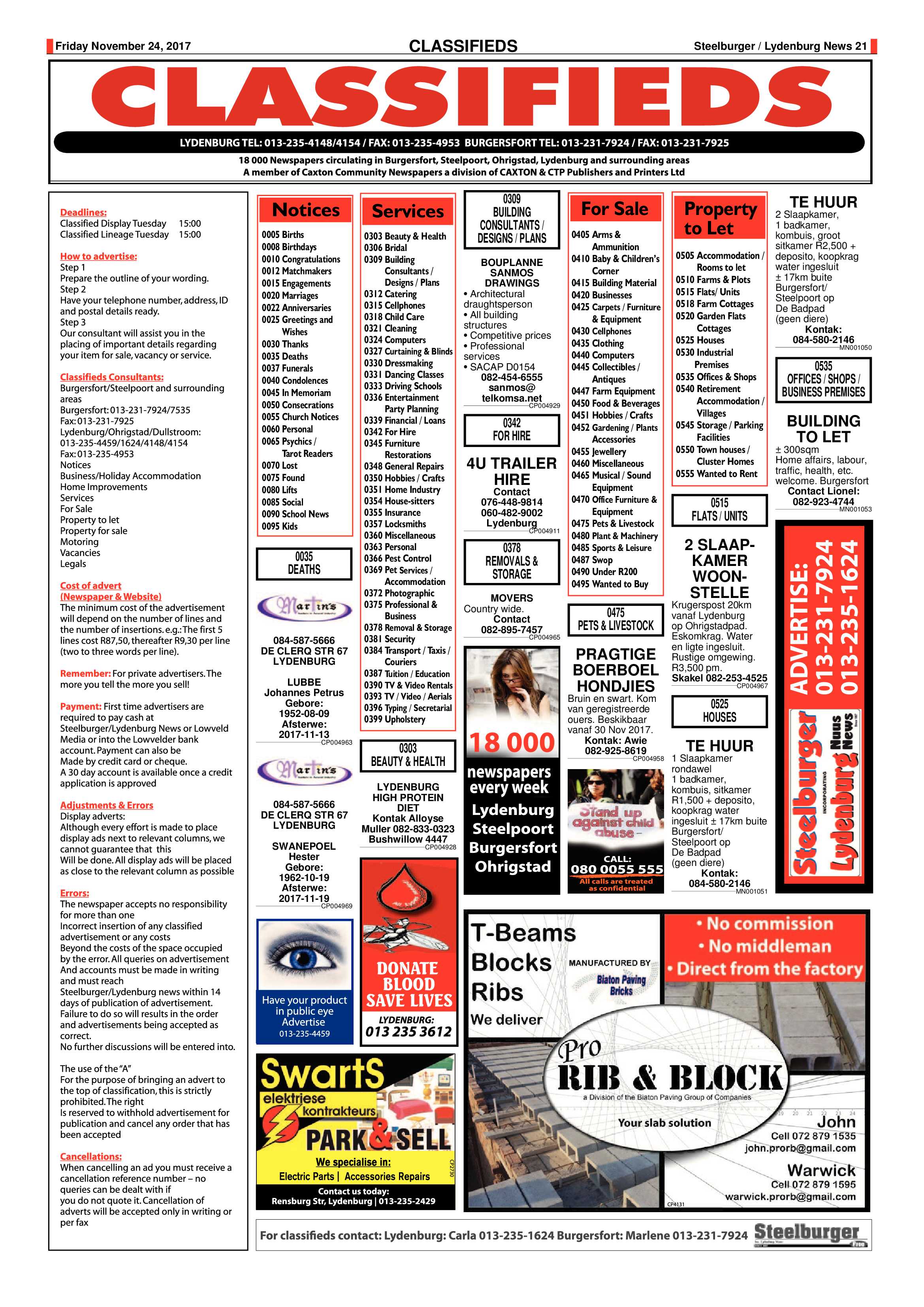 Steelburger News 24 November 2017 page 21