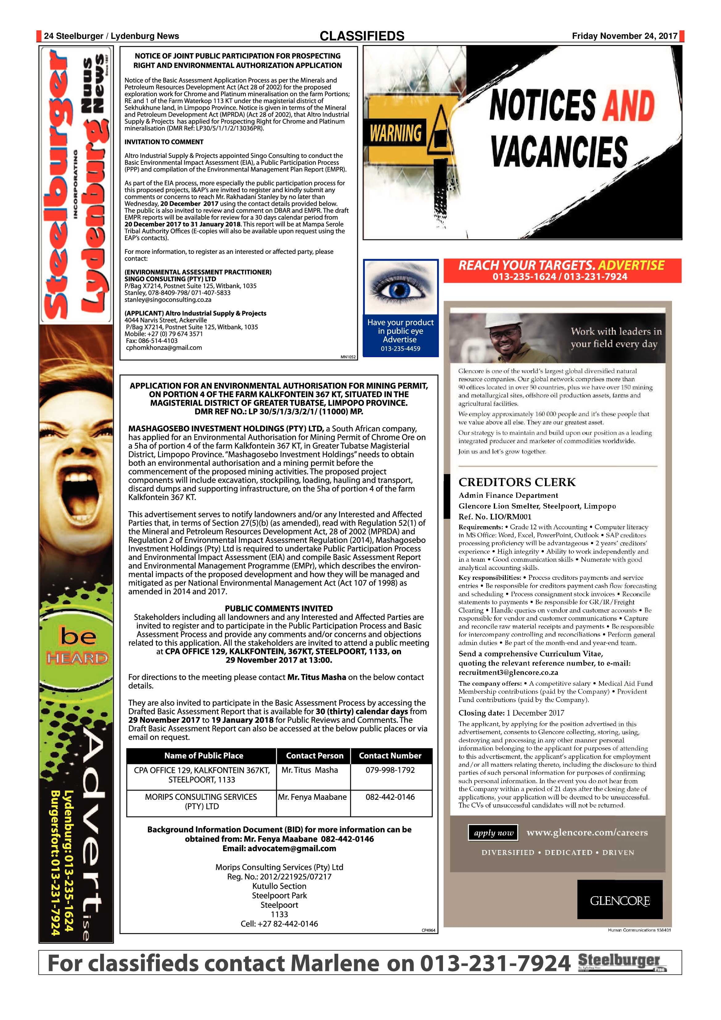 Steelburger News 24 November 2017 page 24