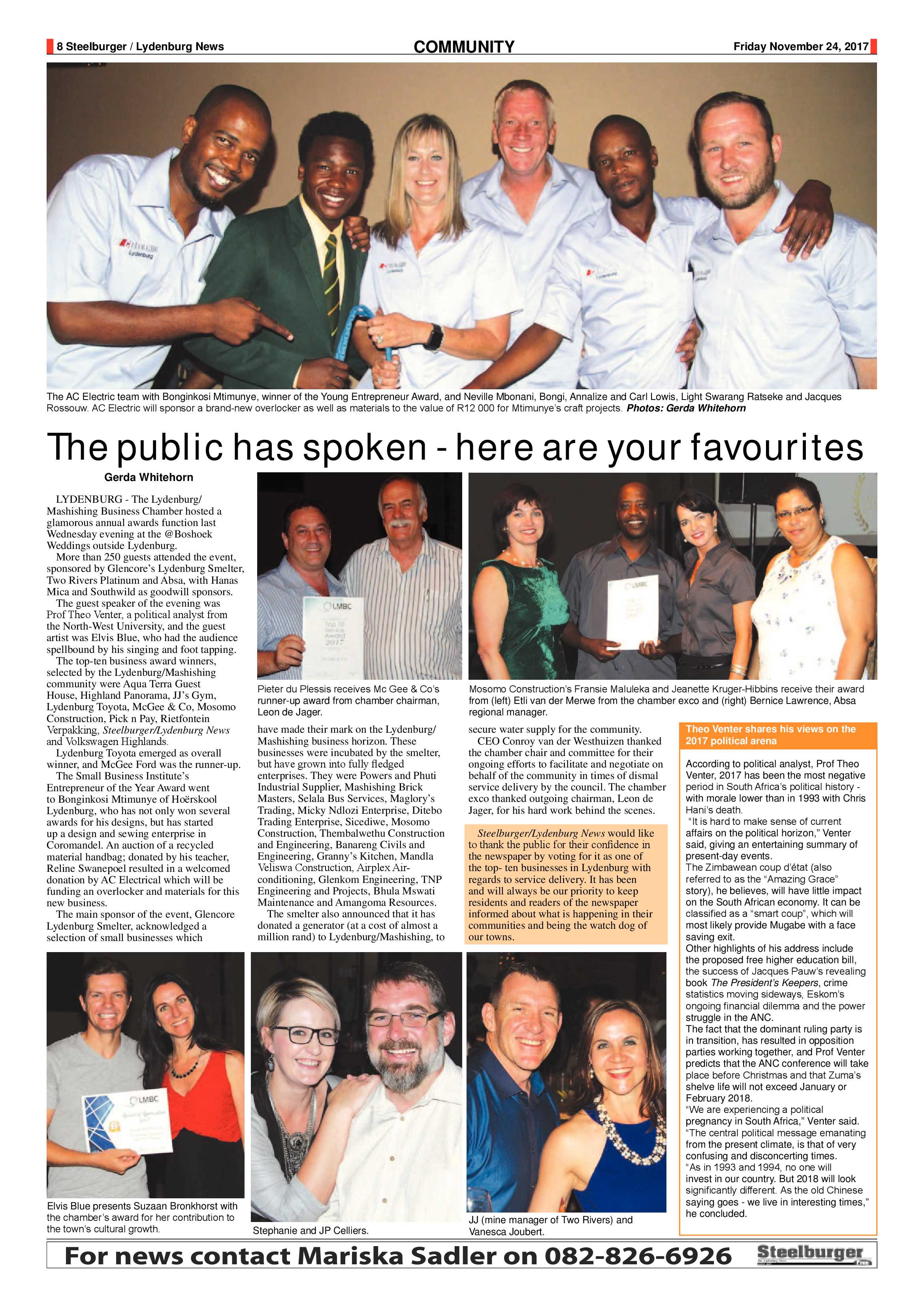Steelburger News 24 November 2017 page 8