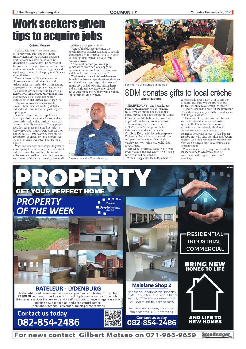 Steelburger News 24 November 2022 page 10