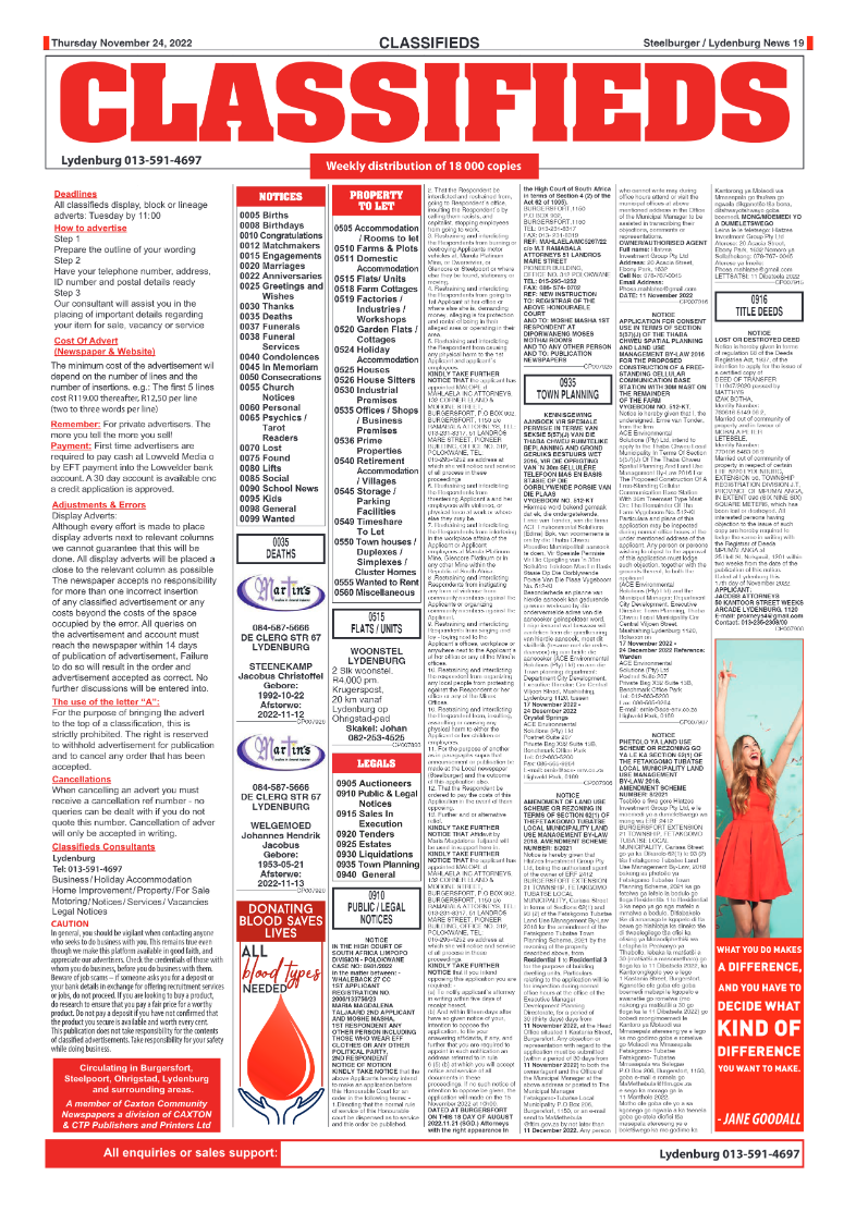 Steelburger News 24 November 2022 page 19