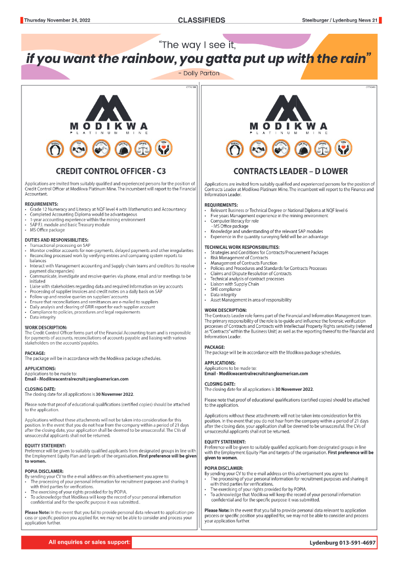 Steelburger News 24 November 2022 page 21