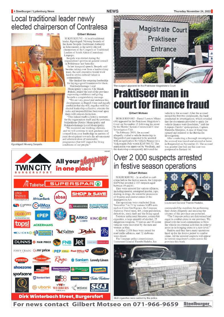 Steelburger News 24 November 2022 page 4