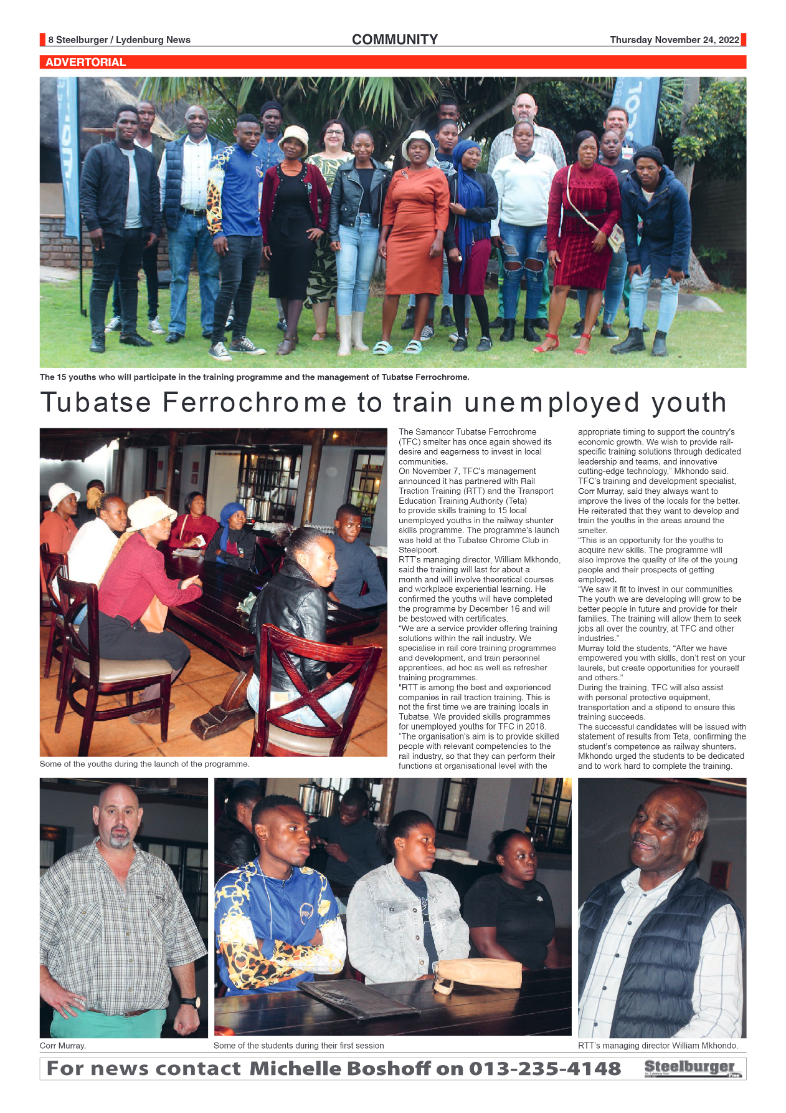 Steelburger News 24 November 2022 page 8