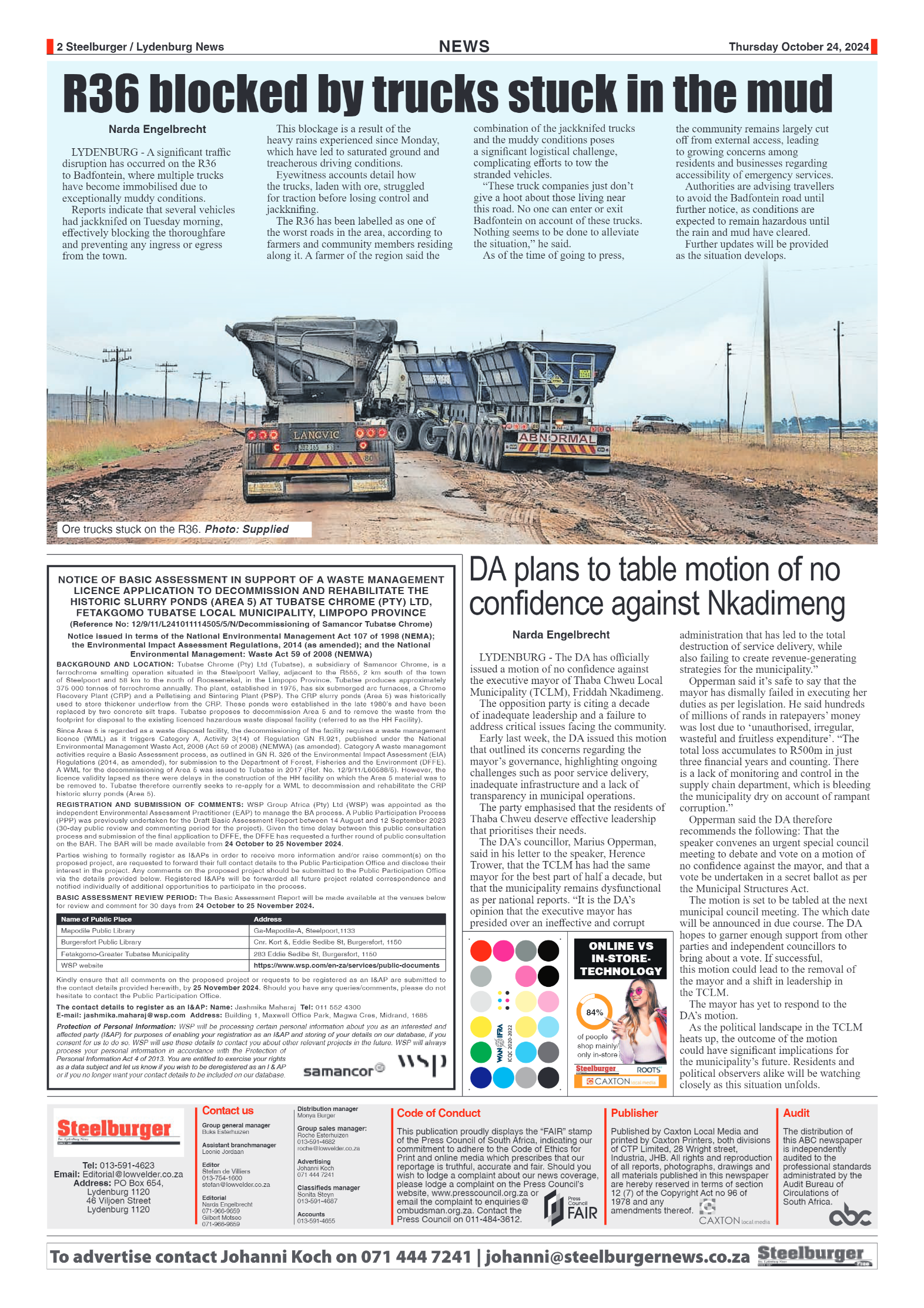 Steelburger News 24 October 2024 page 2