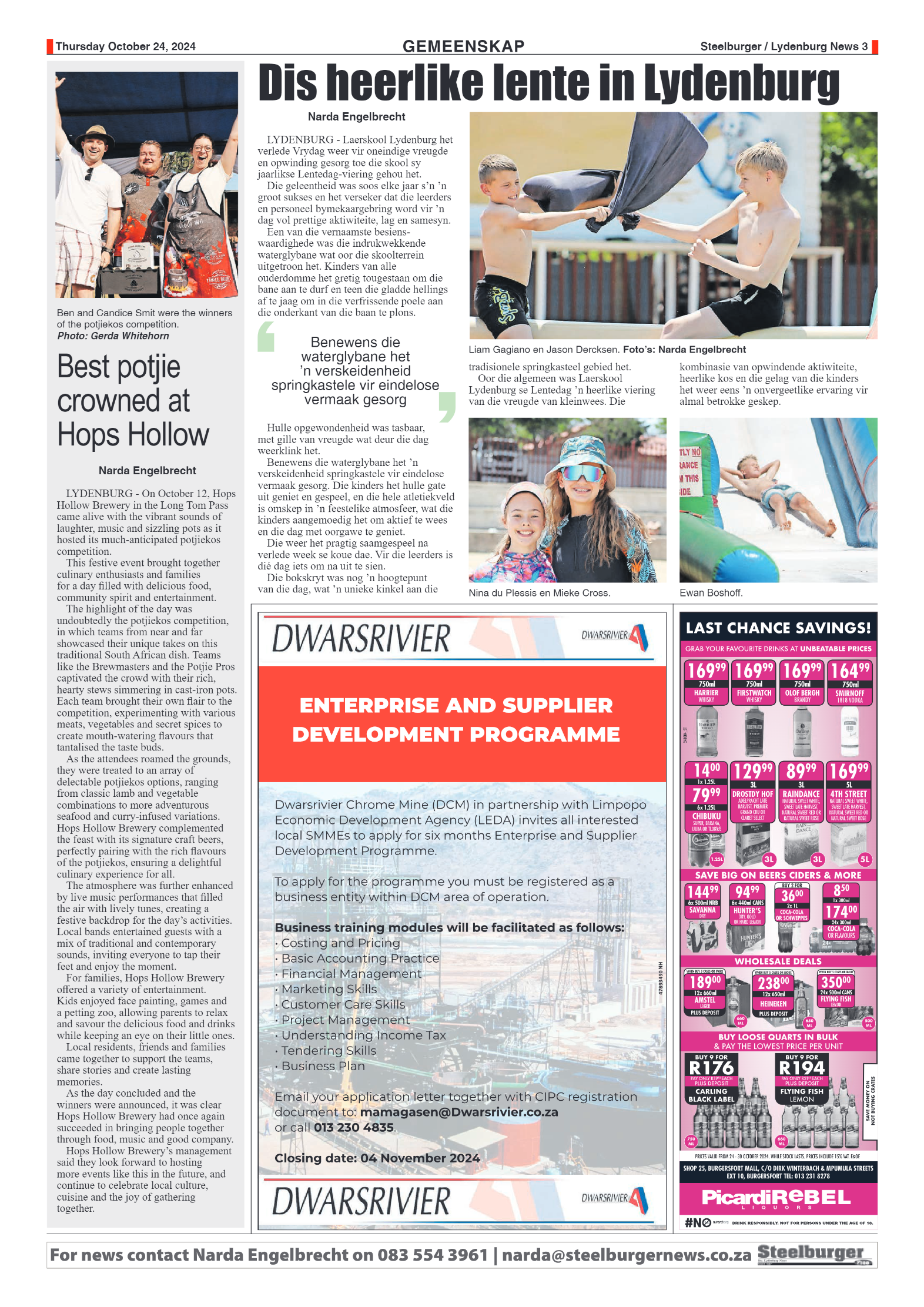 Steelburger News 24 October 2024 page 3