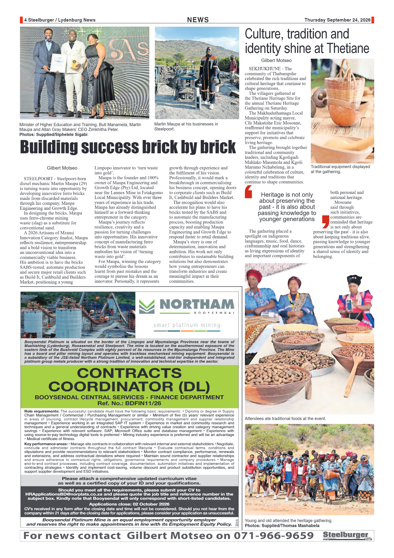 Steelburger News 24 September 2026 page 4