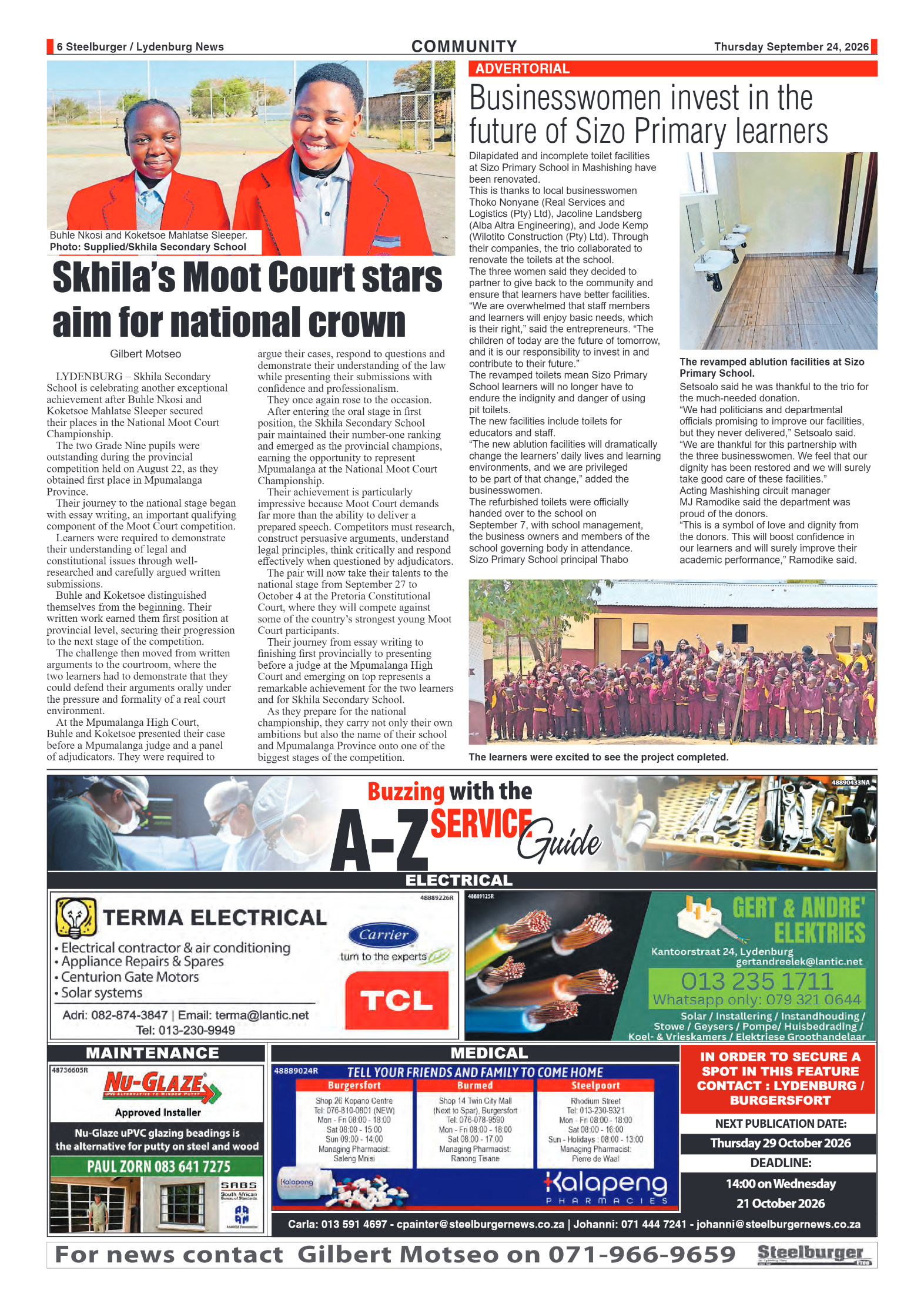 Steelburger News 24 September 2026 page 6